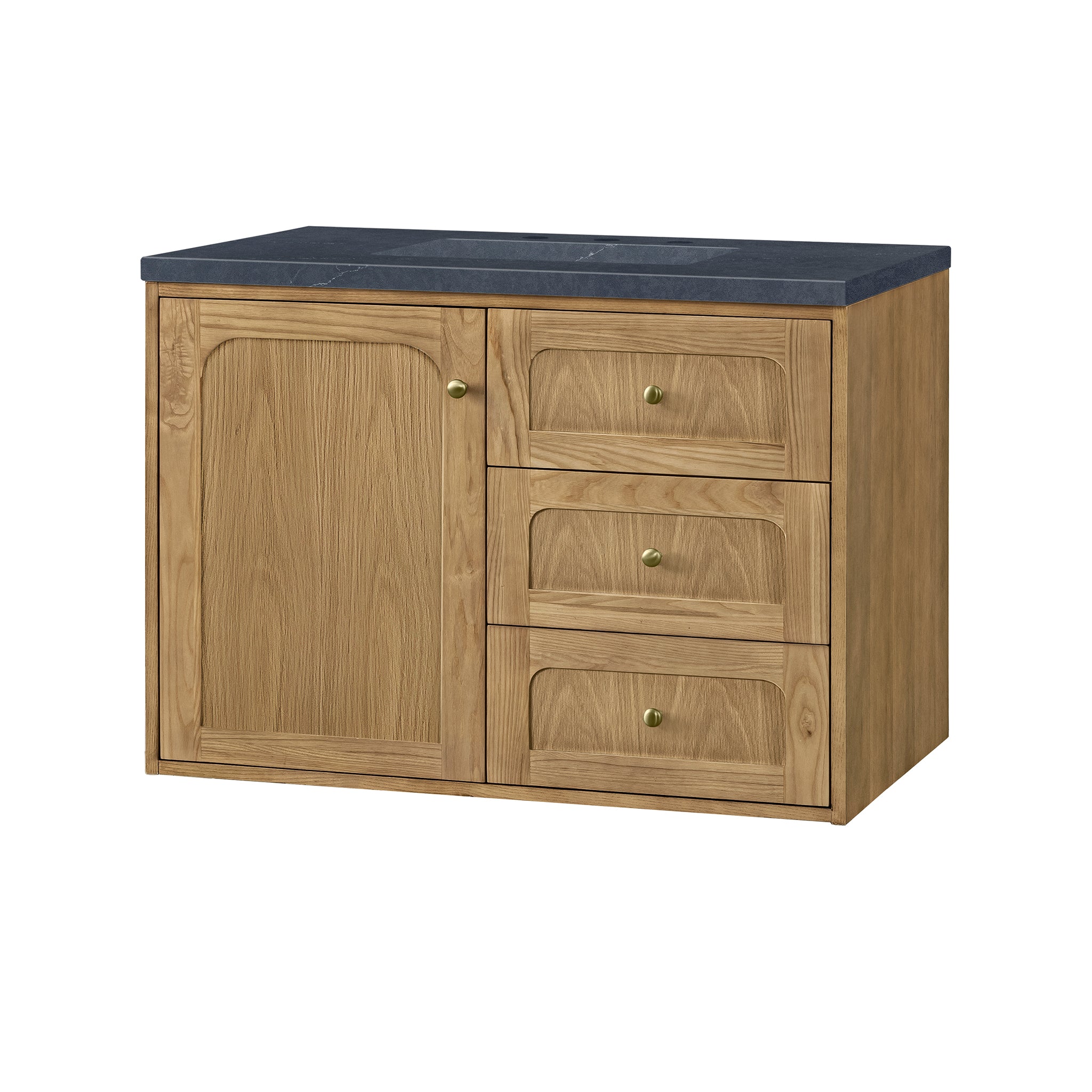 James Martin Laurent 36" Single Vanity in Light Natural Oak with 3cm Countertop