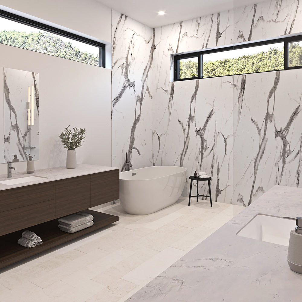 Wet Wall Waterproof Wall Panels Calacatta Statuario