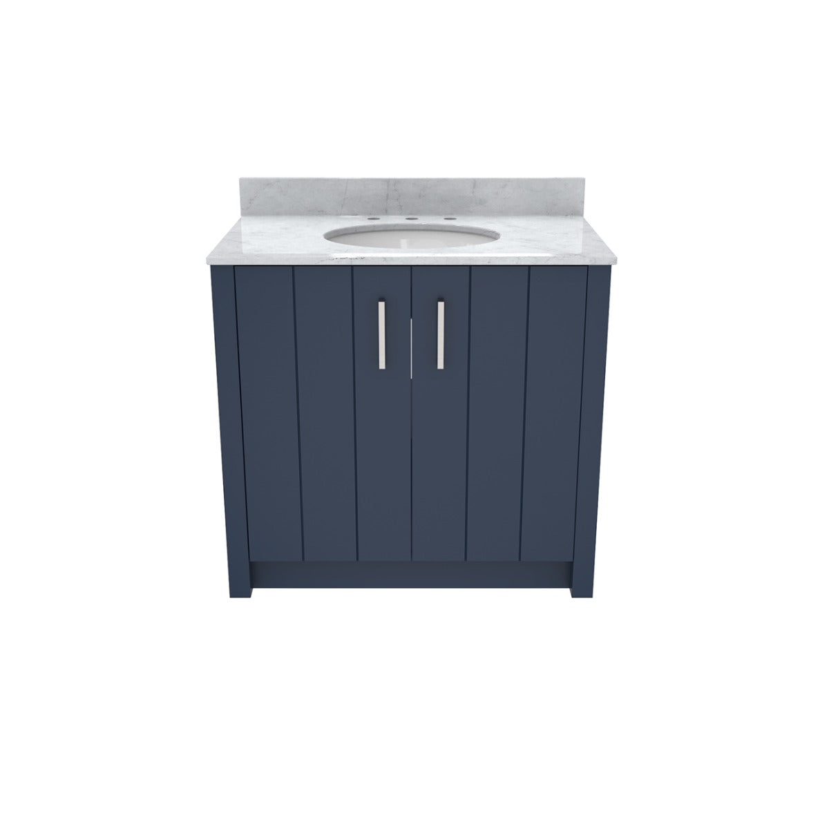 MAIDSTONE Wexler 36 Inch Solid Oak Bathroom Vanity with Undermount Sink