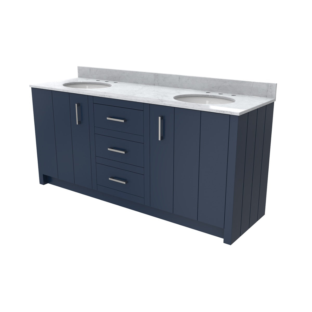 MAIDSTONE Wexler 72 Inch Solid Oak Bathroom Vanity
