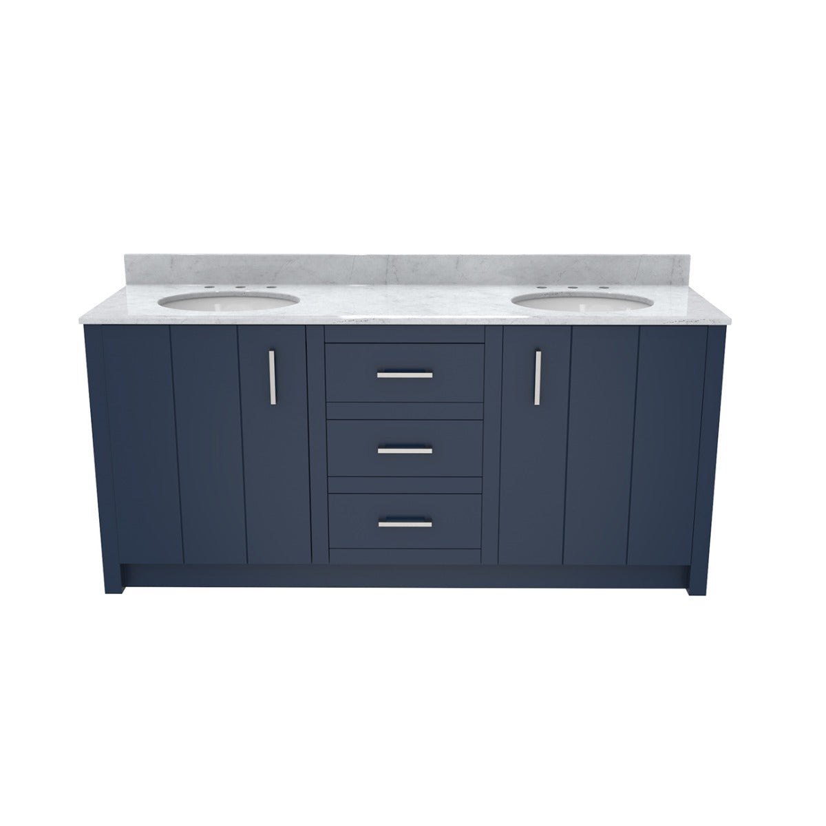 MAIDSTONE Wexler 72 Inch Solid Oak Bathroom Vanity