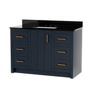 MAIDSTONE Wexler 48 Inch Solid Oak Bathroom Vanity