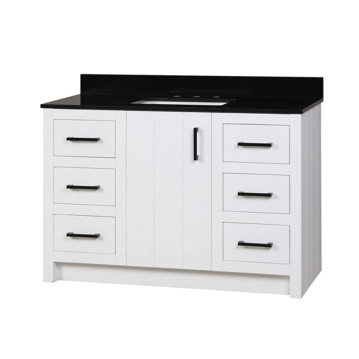 MAIDSTONE Wexler 48 Inch Solid Oak Bathroom Vanity
