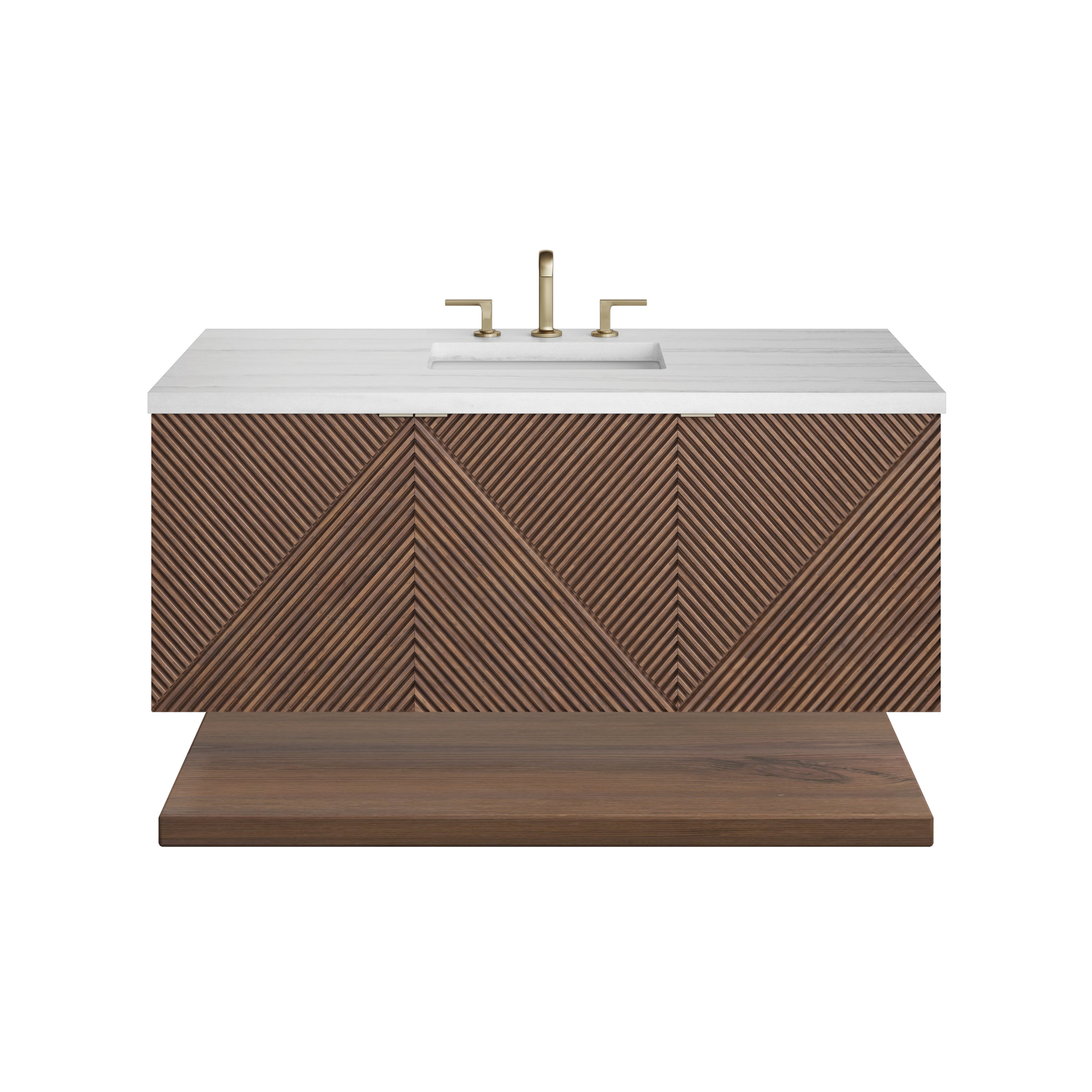 James Martin Marcello 48" Single Vanity in Chestnut with 3cm Countertop