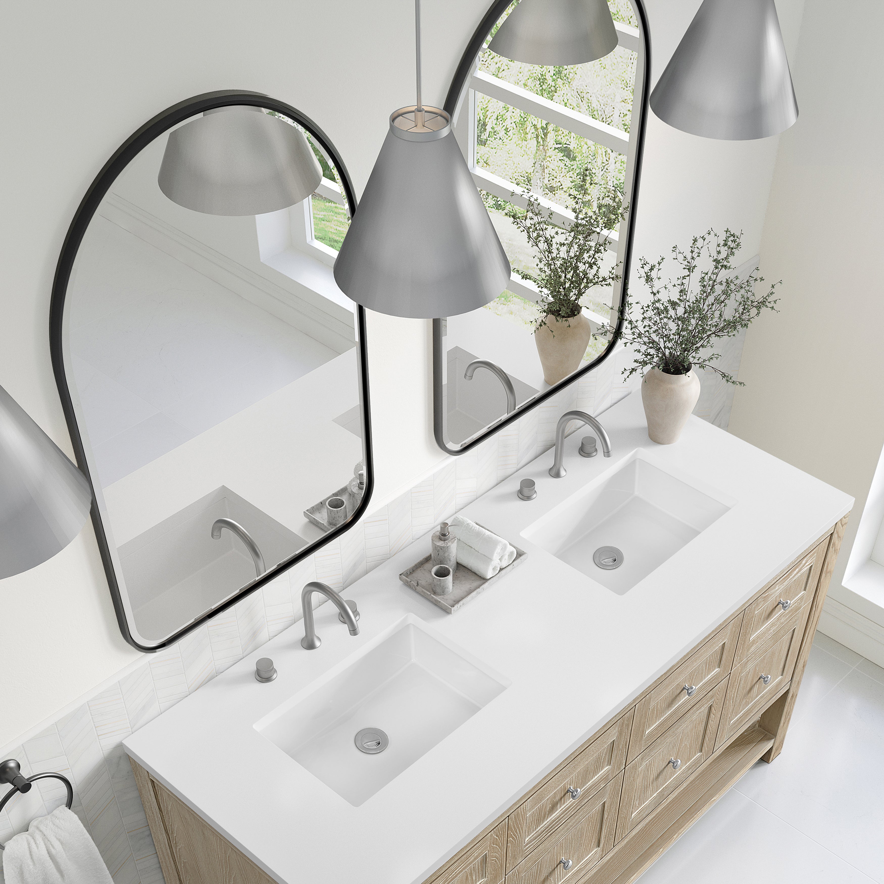 James Martin Rohe 24" Arched Mirror