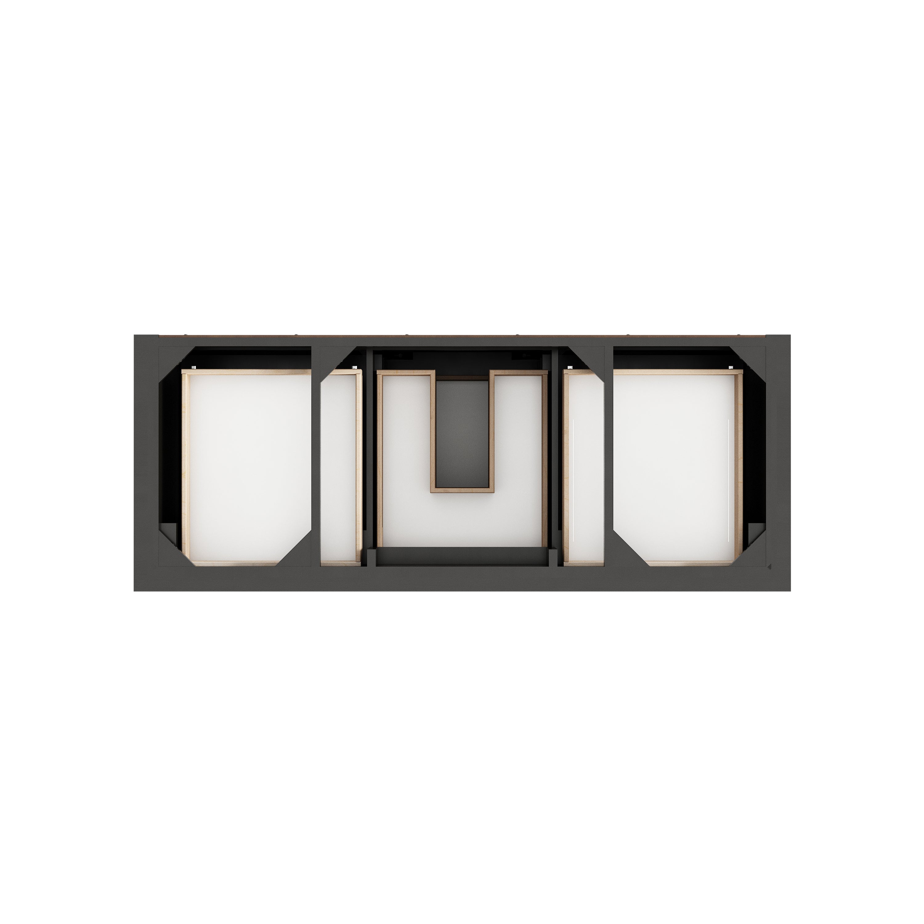 James Martin Brookfield 60" Single Vanity in Black Onyx with 3cm Countertop