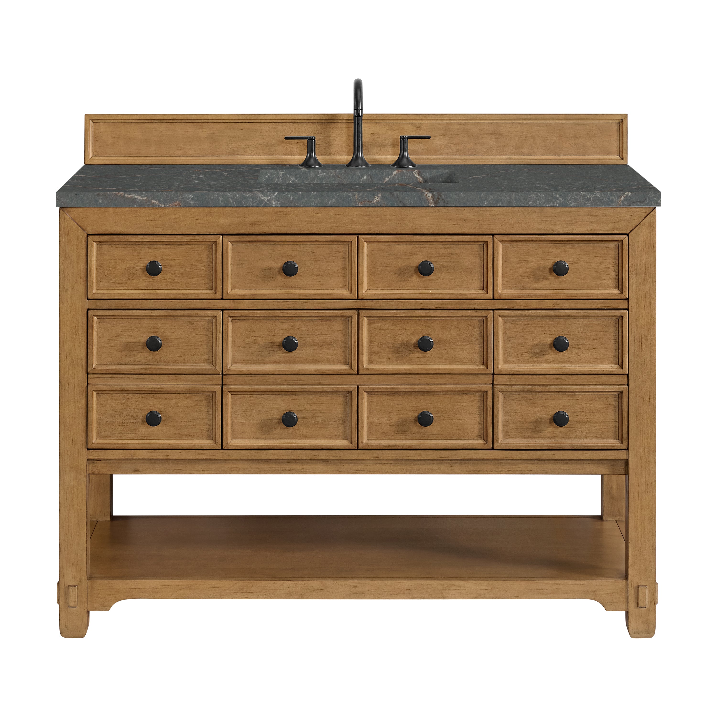 James Martin Malibu 48" Single Vanity in Amber Birch with 3cm Countertop