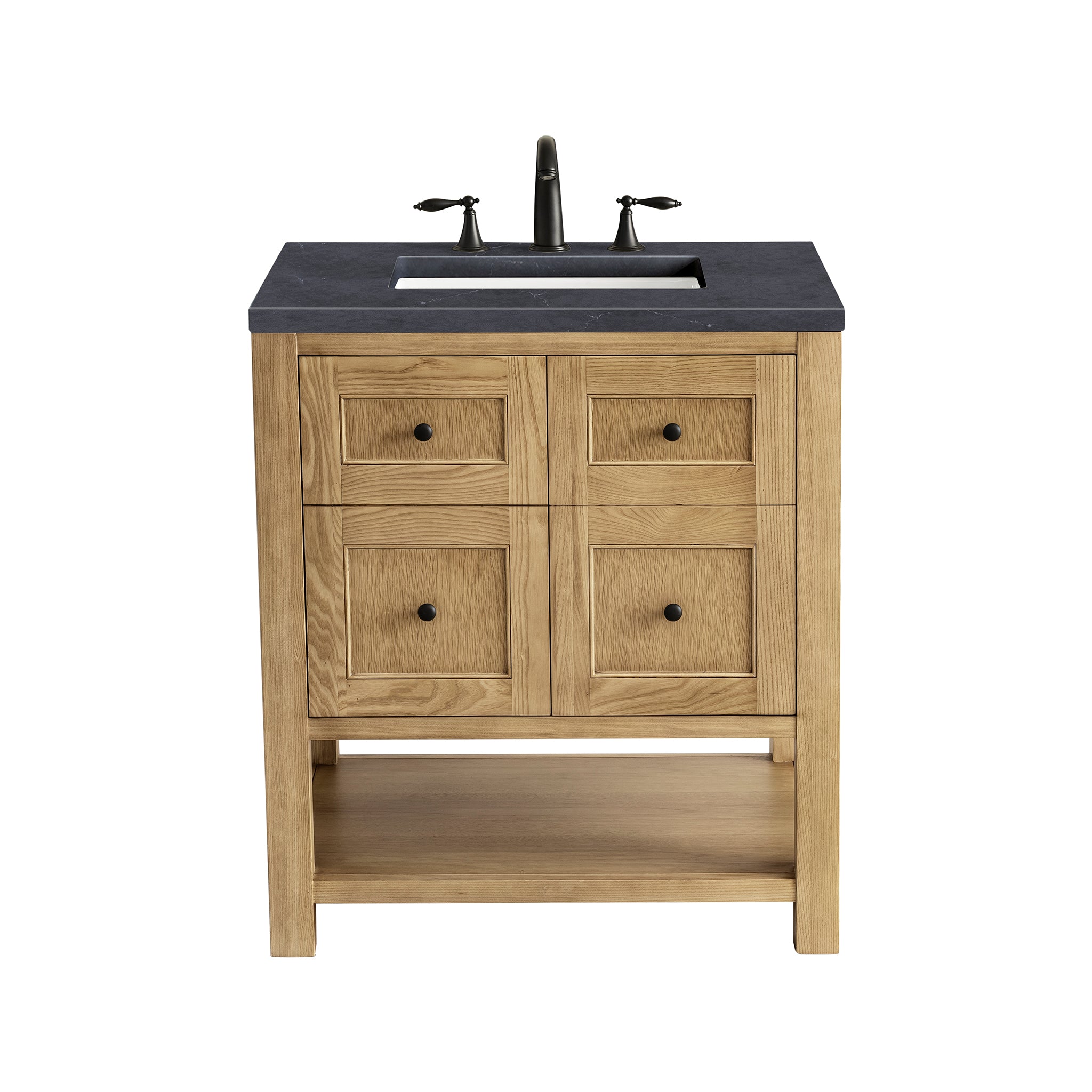 James Martin Breckenridge 30" Single Vanity in Light Natural Oak with 3cm Countertop