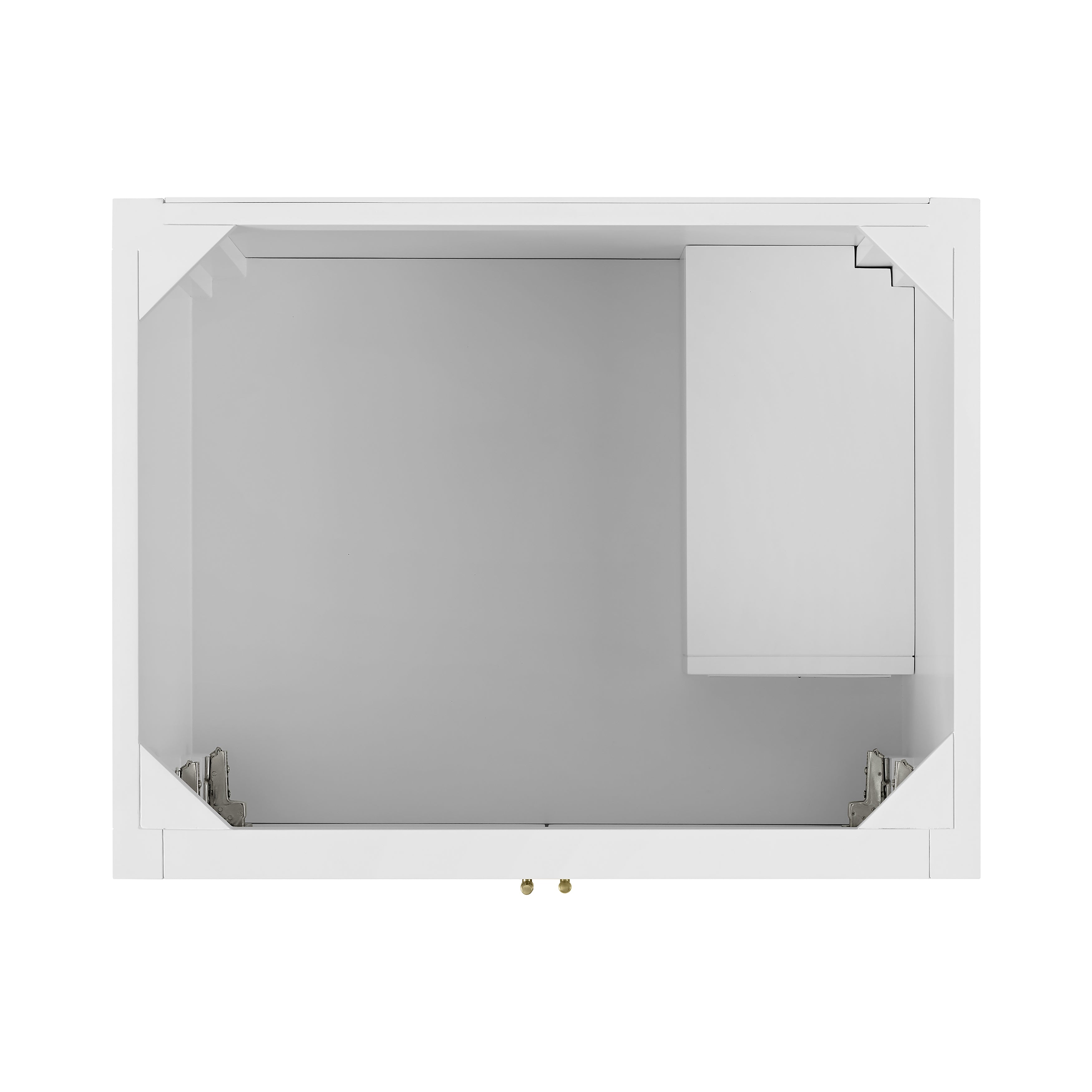 James Martin Myrrin 30" Single Vanity in Bright White with 3cm Countertop