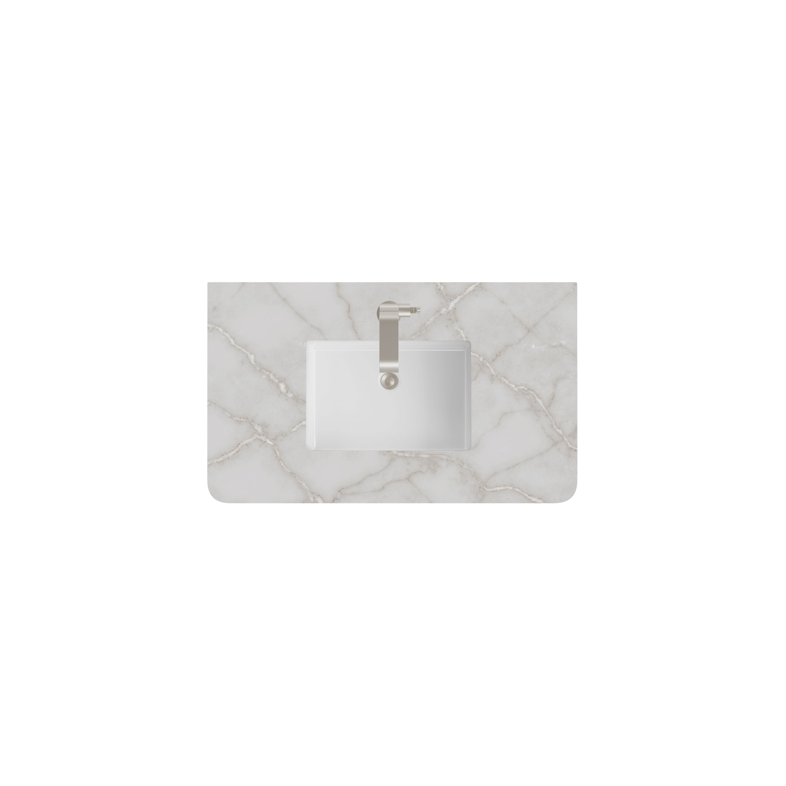 James Martin 36" Single Radius Cut Top with Sink, 3cm