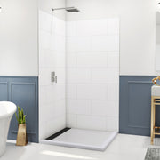 DreamLine DreamStone 42 inch D x 42 inch W x 84 inch H Corner Shower Wall Kit