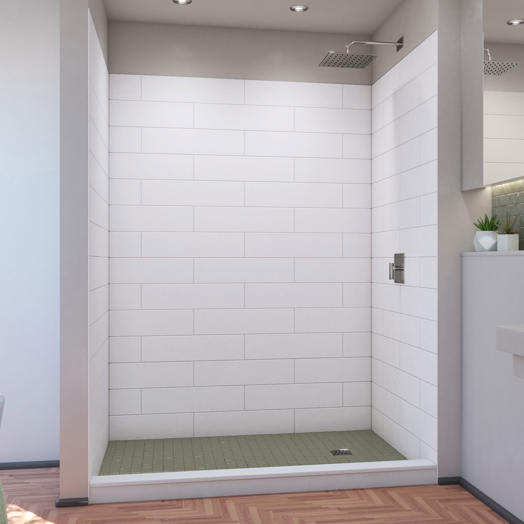DreamLine DreamStone 42 inch D x 62 inch W x 84 inch H Shower Wall Kit
