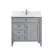 James Martin Brittany 36" Single Vanity in Urban Gray with 3cm Countertop