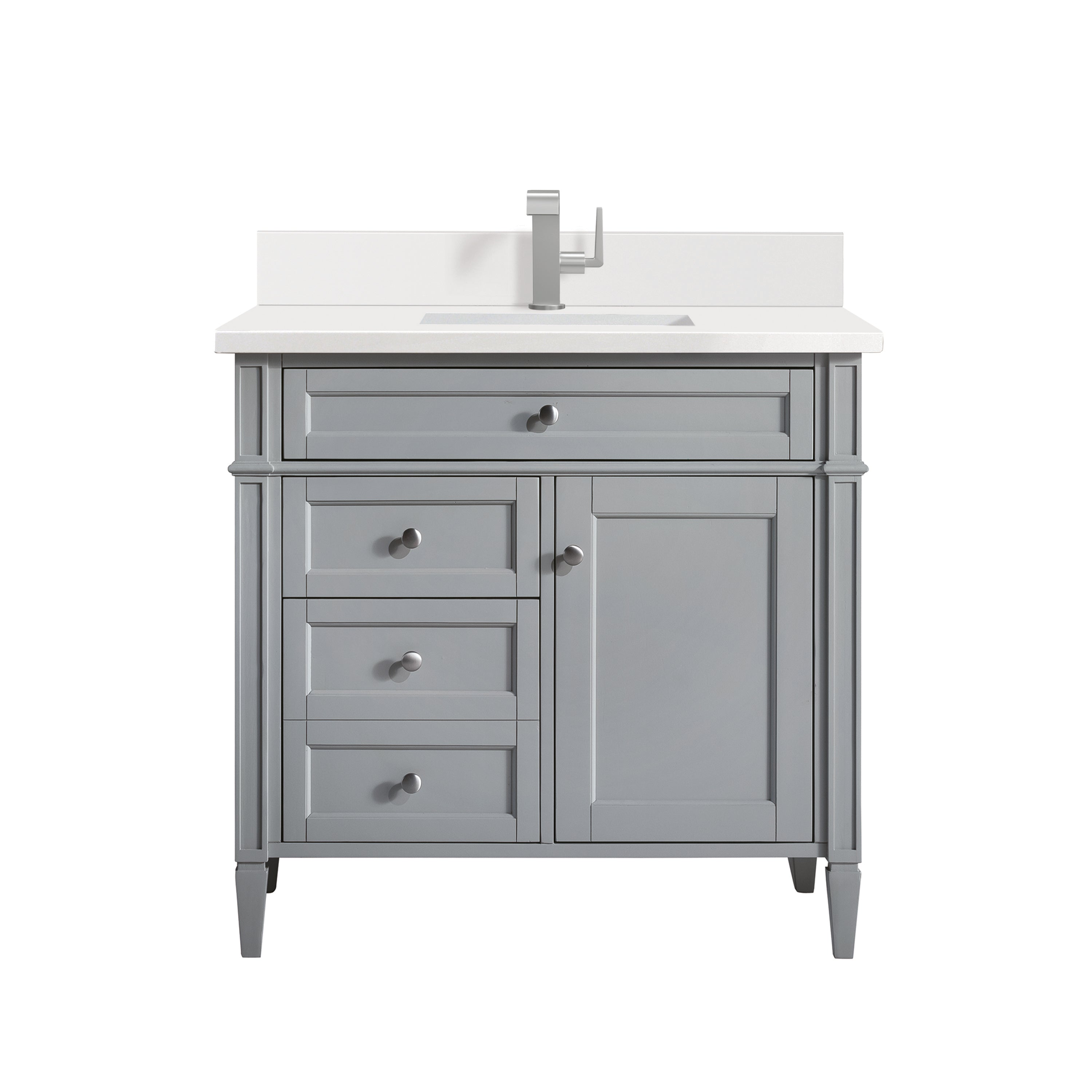 James Martin Brittany 36" Single Vanity in Urban Gray with 3cm Countertop