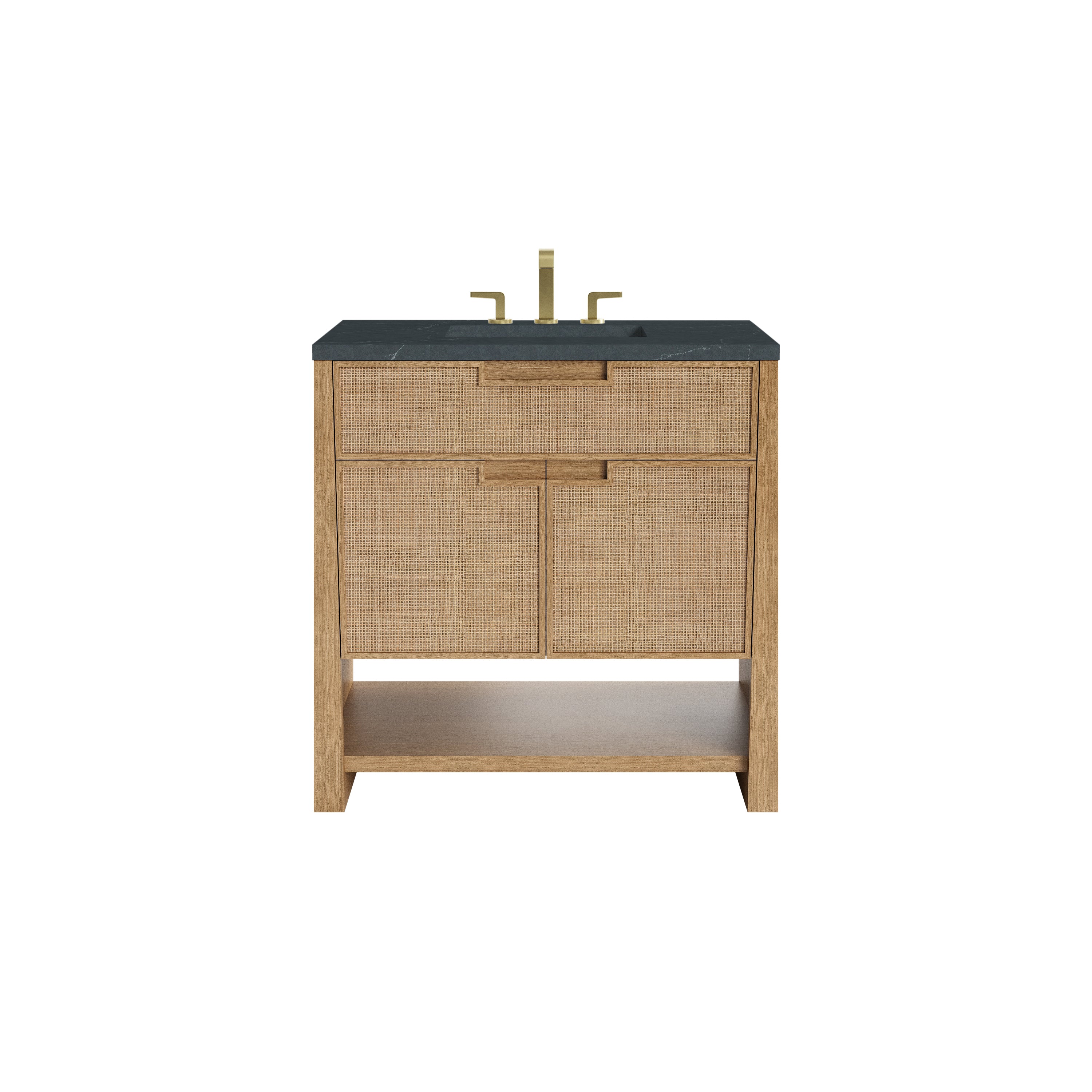 James Martin Solene 36" Single Vanity in Seaside Oak with 3cm Countertop