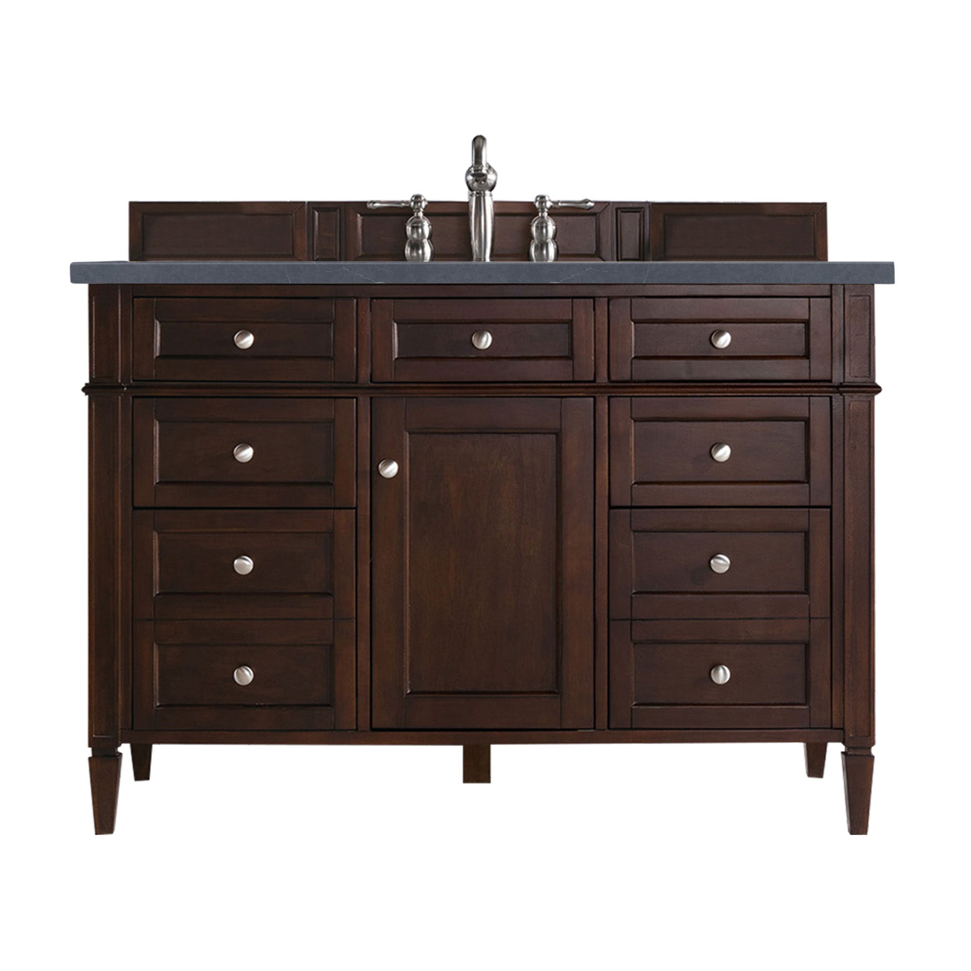 James Martin Brittany 48" Single Vanity in Burnished Mahogany with 3cm Countertop
