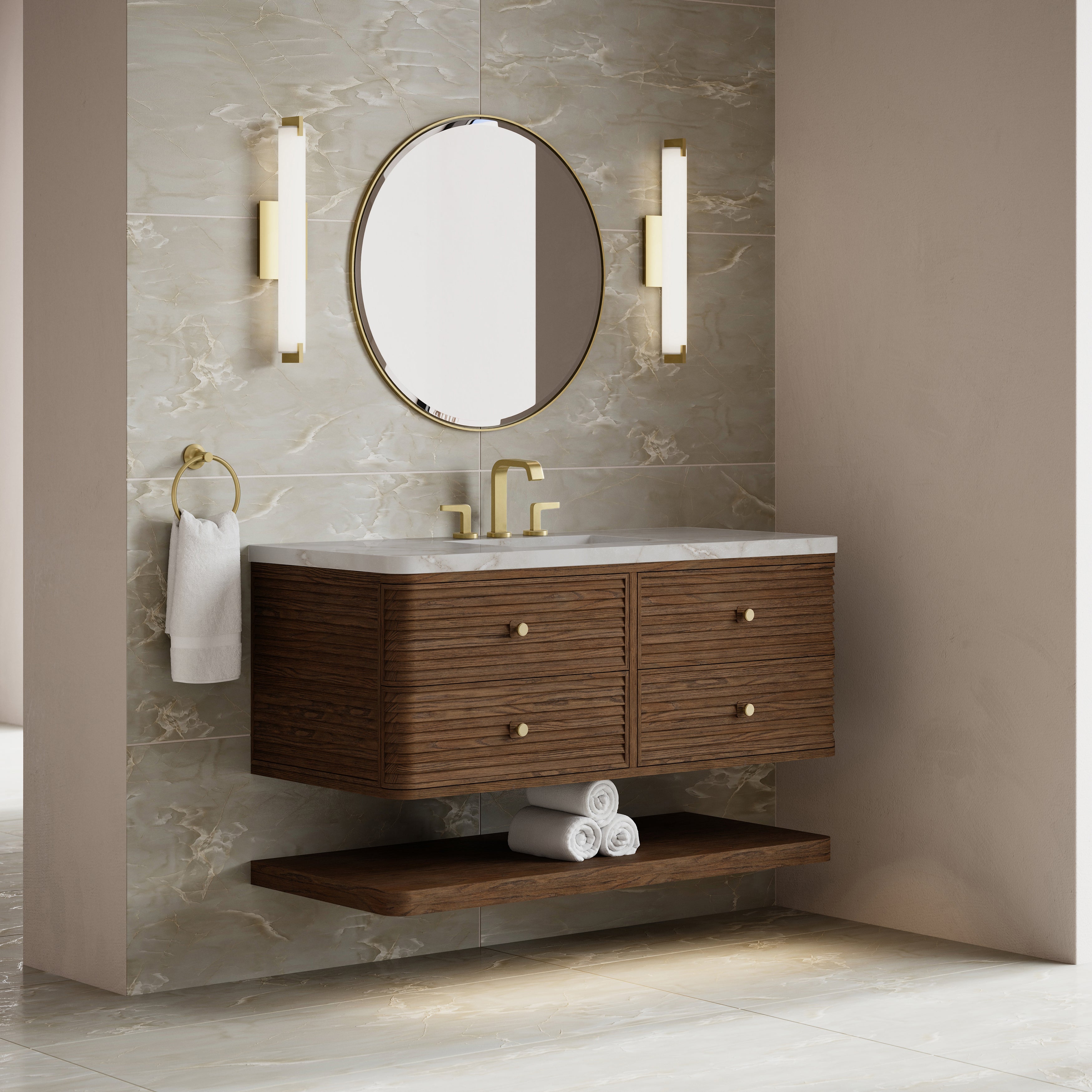 James Martin Allamari 48" Single Vanity in Sable with 3cm Countertop
