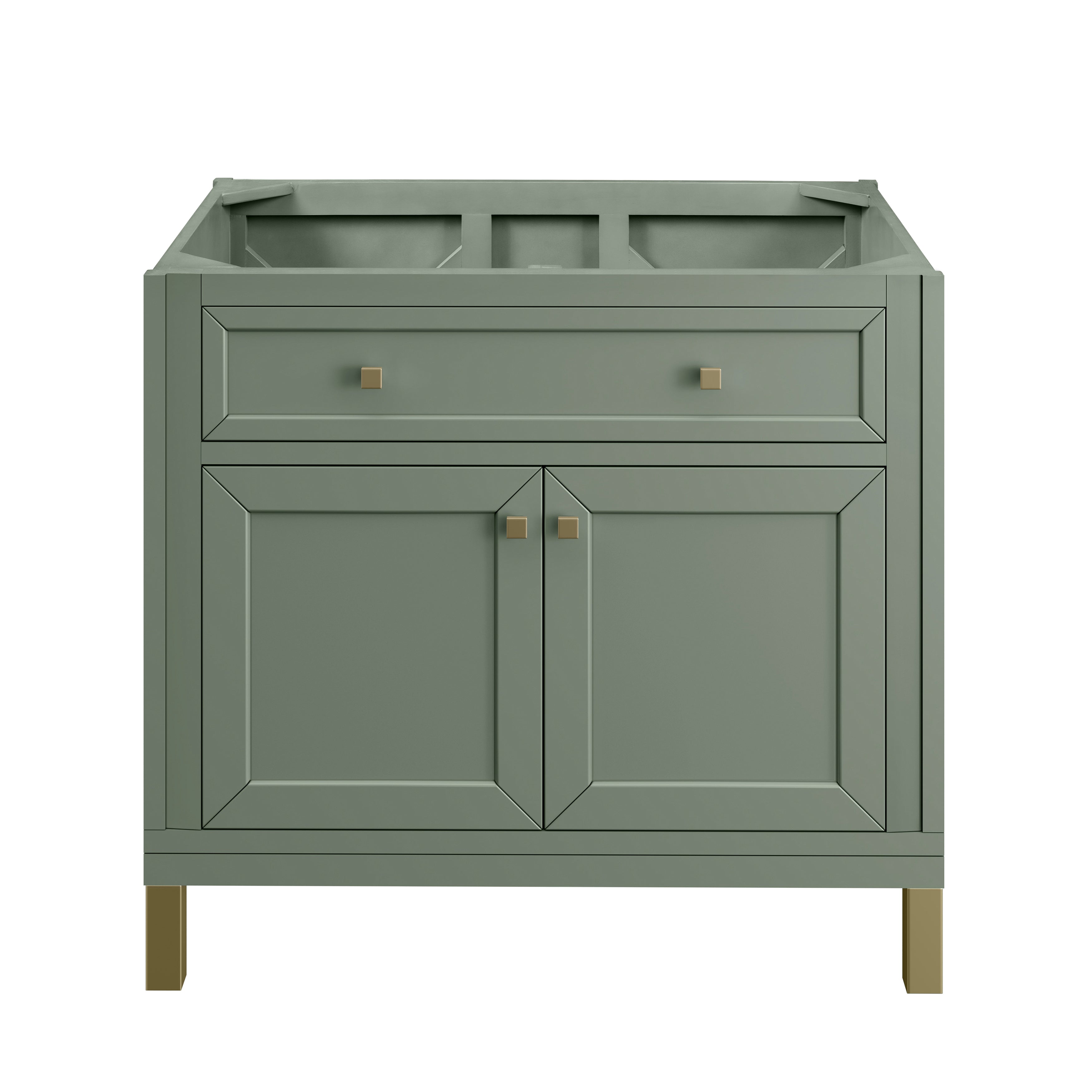 James Martin Chicago 36" Single Vanity in Smokey Celadon with 3cm Countertop