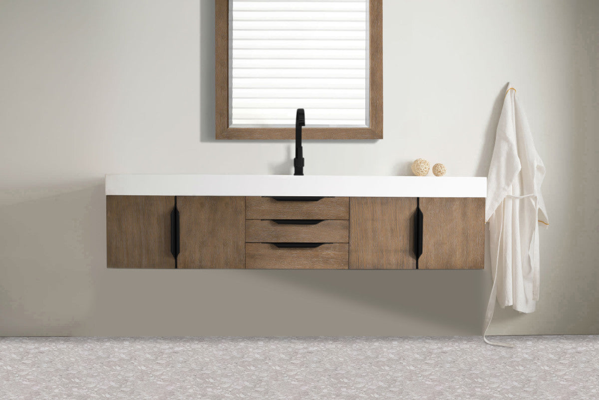 Columbia 72" Single Wall Mount Vanity Cabinet