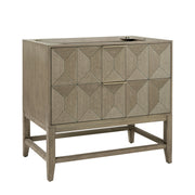 Emmeline 36" Single Vanity Cabinet, Pebble Oak