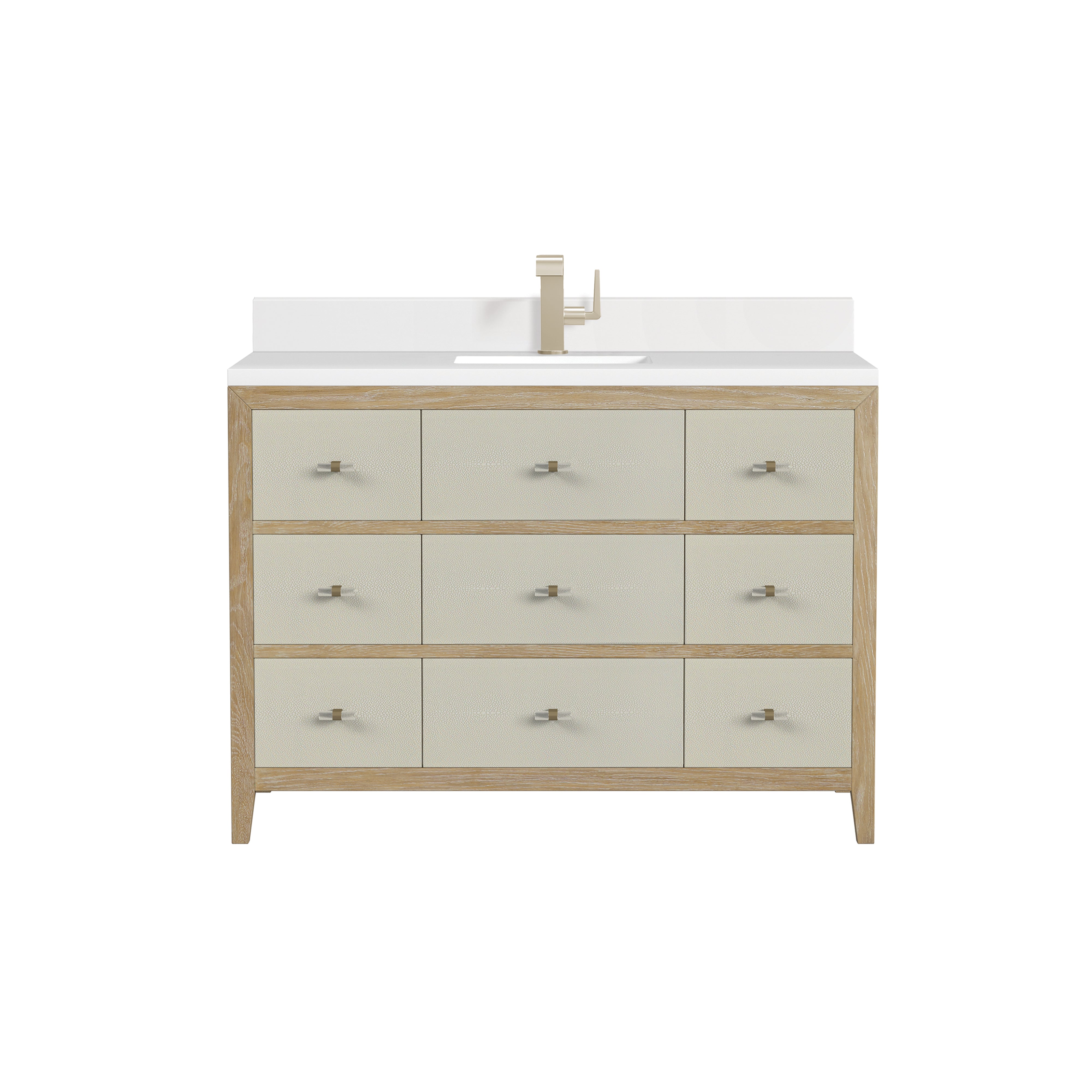 James Martin Celeste 48" Single Vanity in Sunwashed Oak with 3cm Countertop