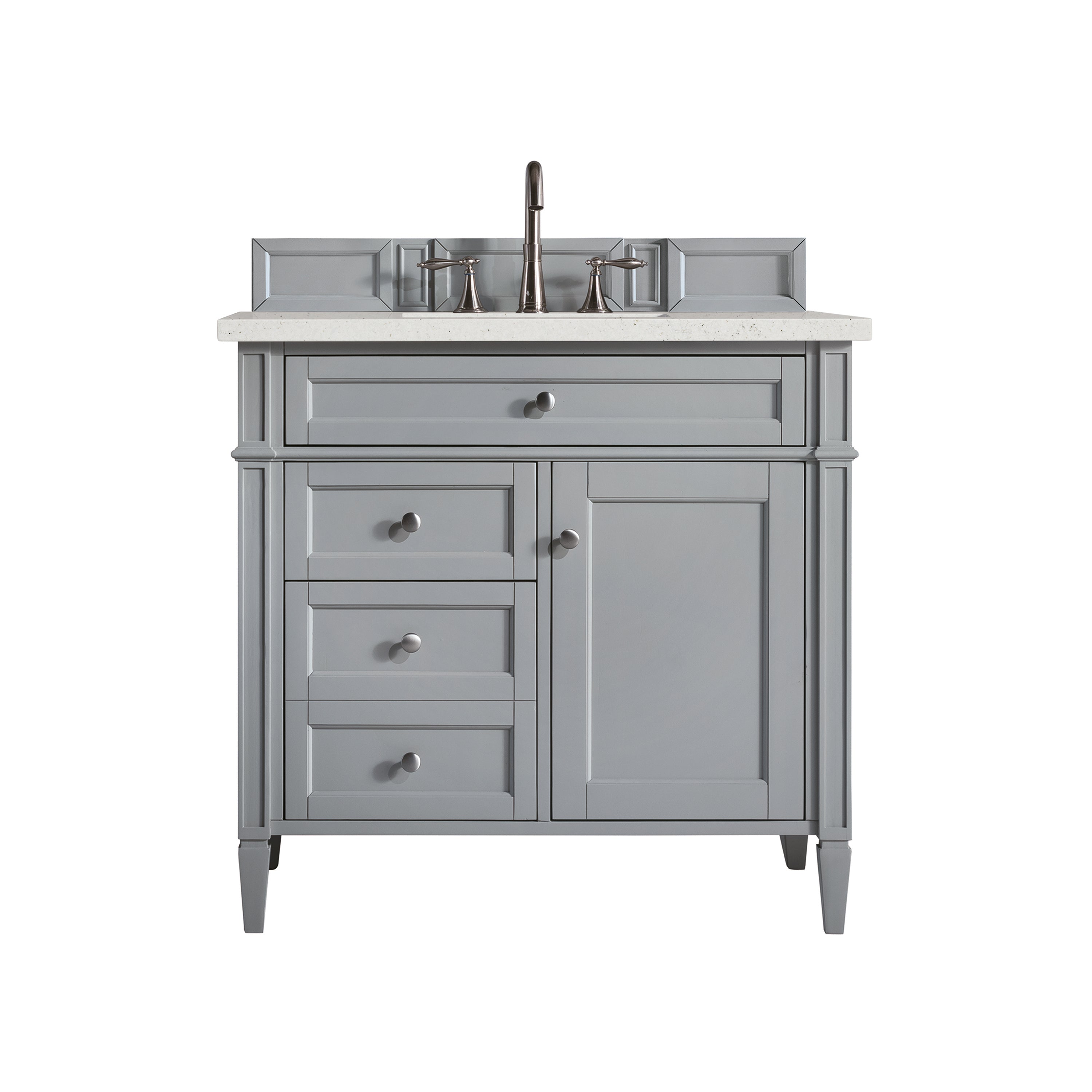James Martin Brittany 36" Single Vanity in Urban Gray with 3cm Countertop