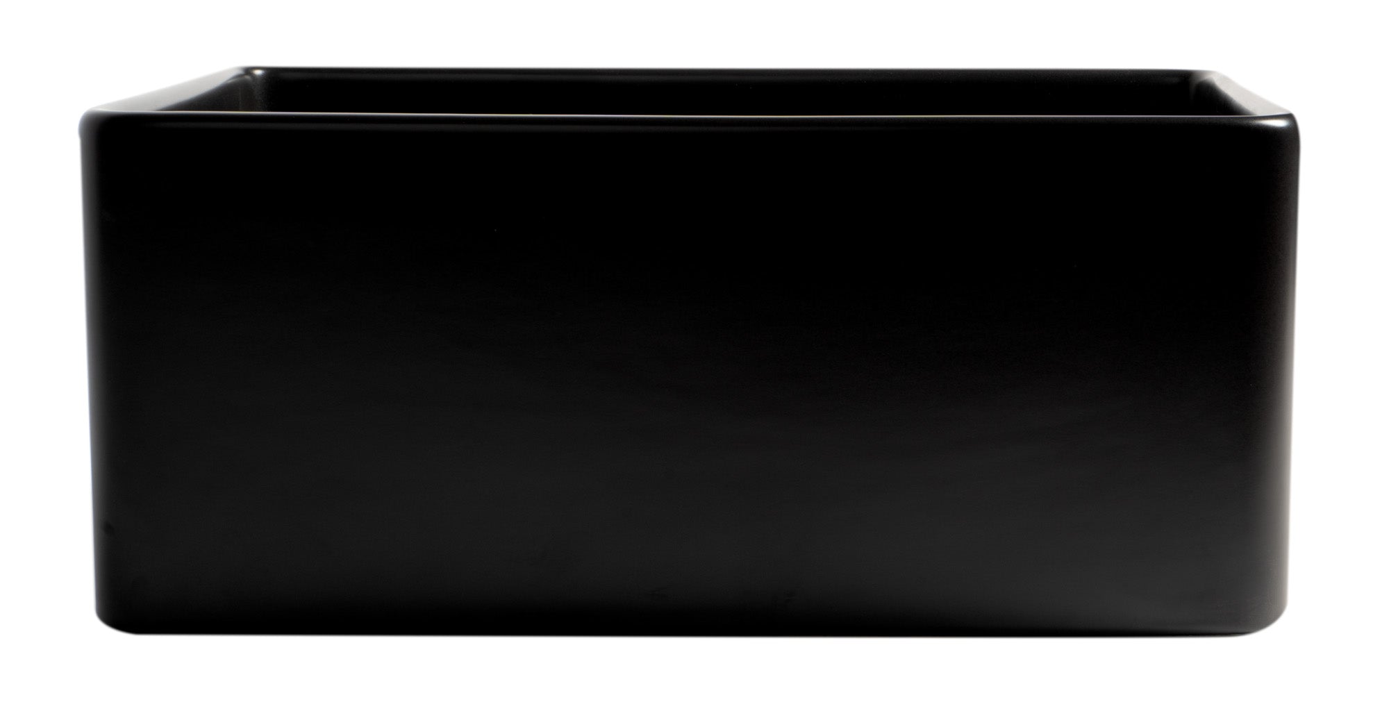 ALFI brand ABF2418 Smooth Apron 24" x 18" Single Bowl Fireclay Farm Sink