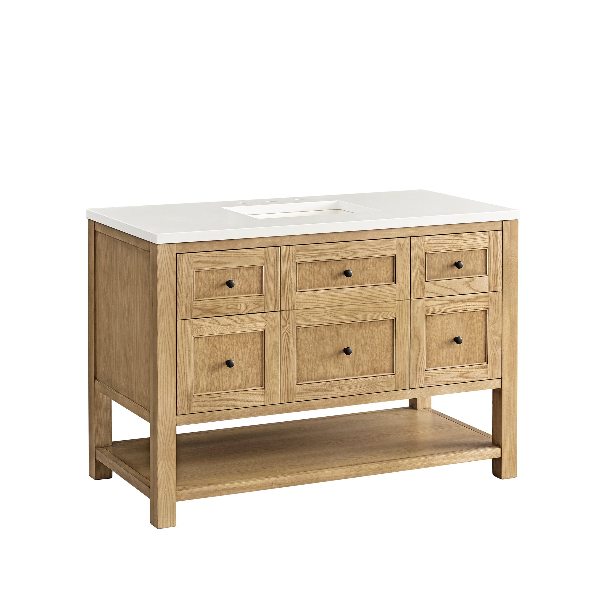 James Martin Breckenridge 48" Single Vanity in Light Natural Oak with 3cm Countertop