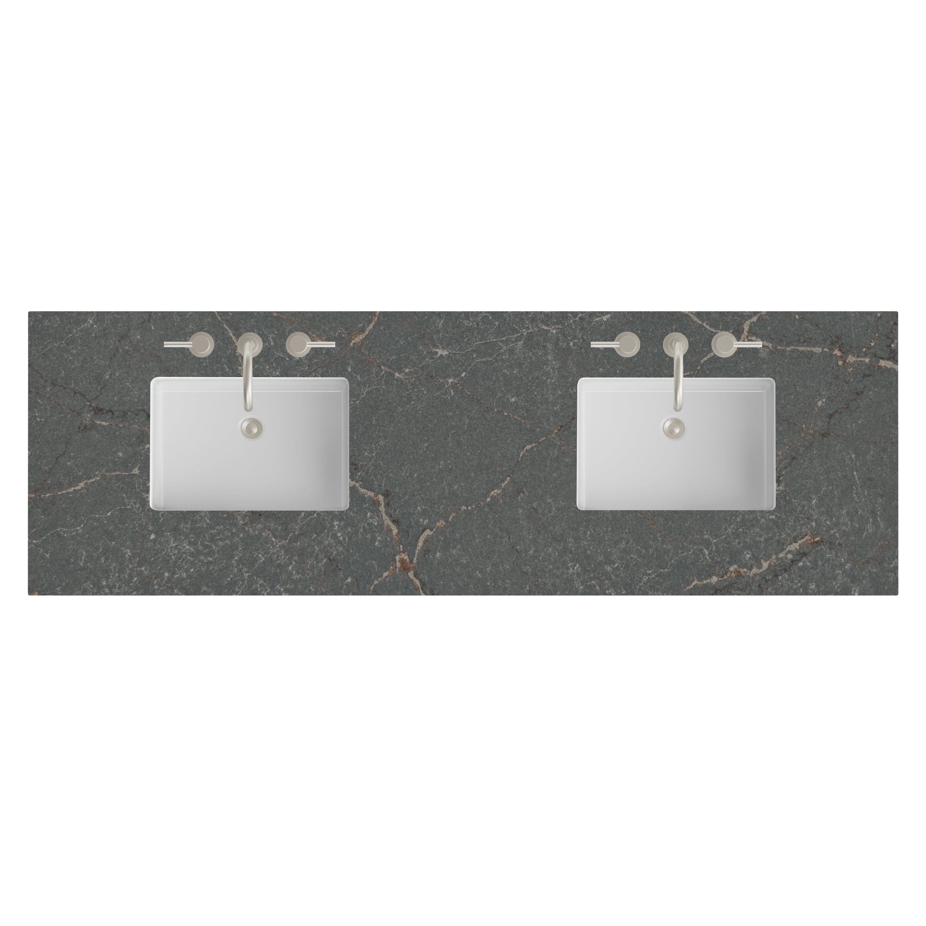 James Martin 72" Double Top with Sink, 3cm