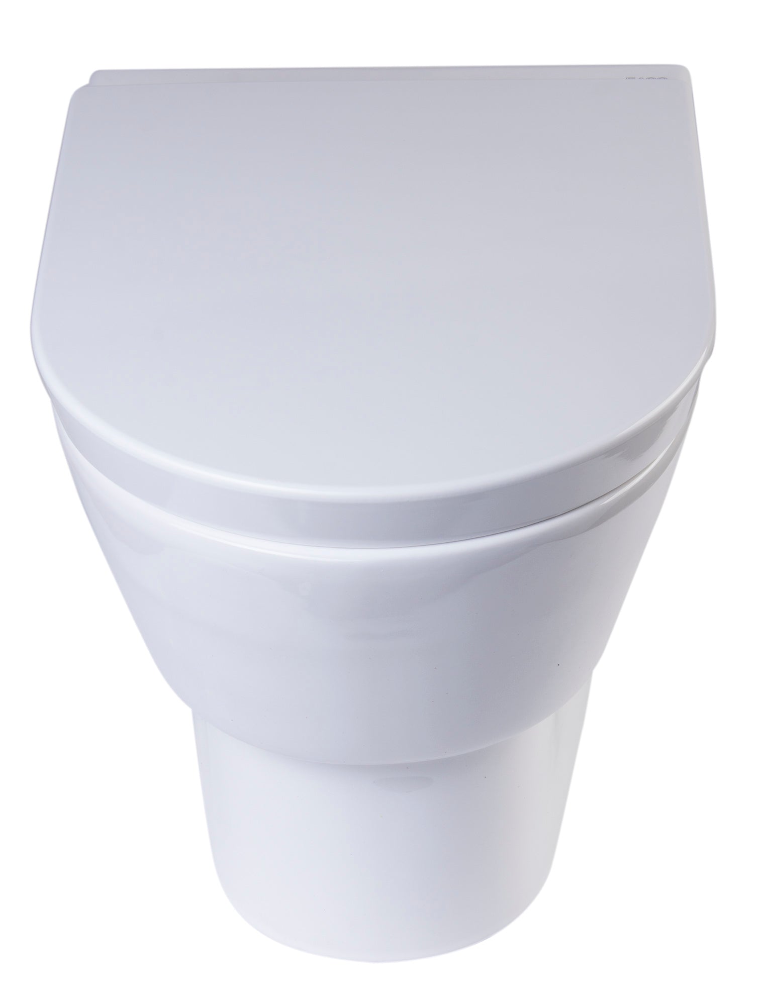 EAGO WD332 Round Modern Wall Mount Dual Flush Toilet Bowl