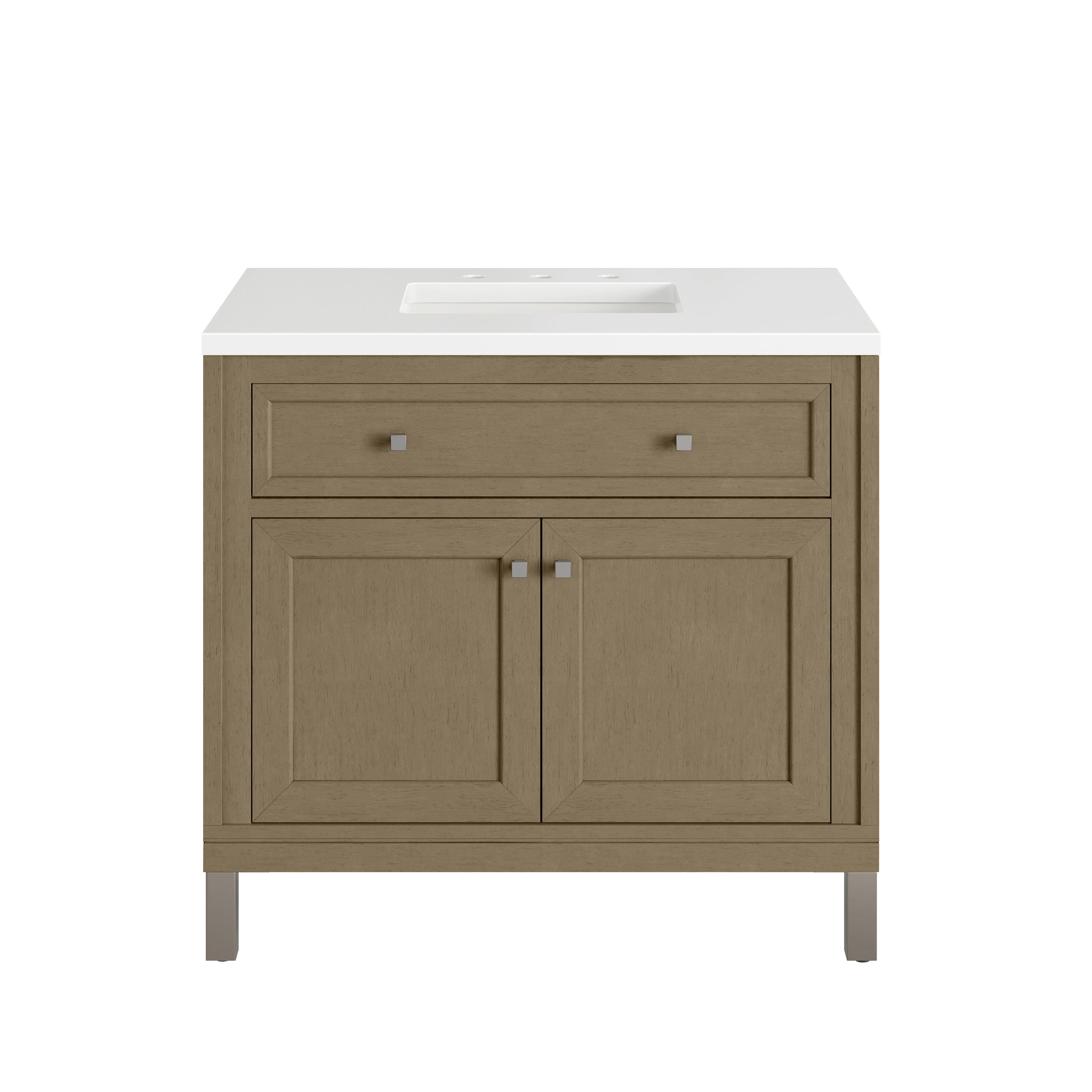 James Martin Chicago 36" Single Vanity in Walnut Whisper with 3cm Countertop