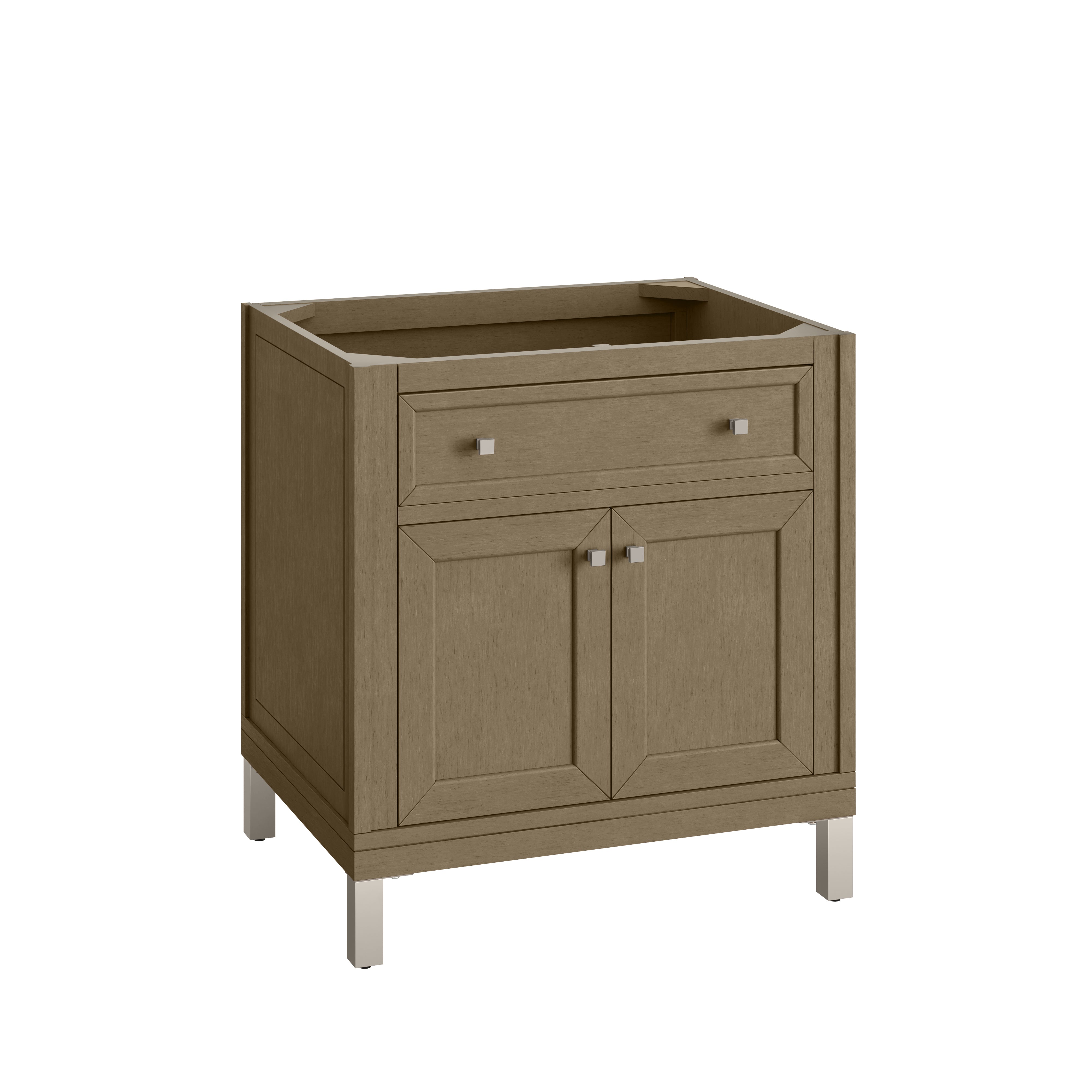 James Martin Chicago 30" Single Vanity in Walnut Whisper with 3cm Countertop