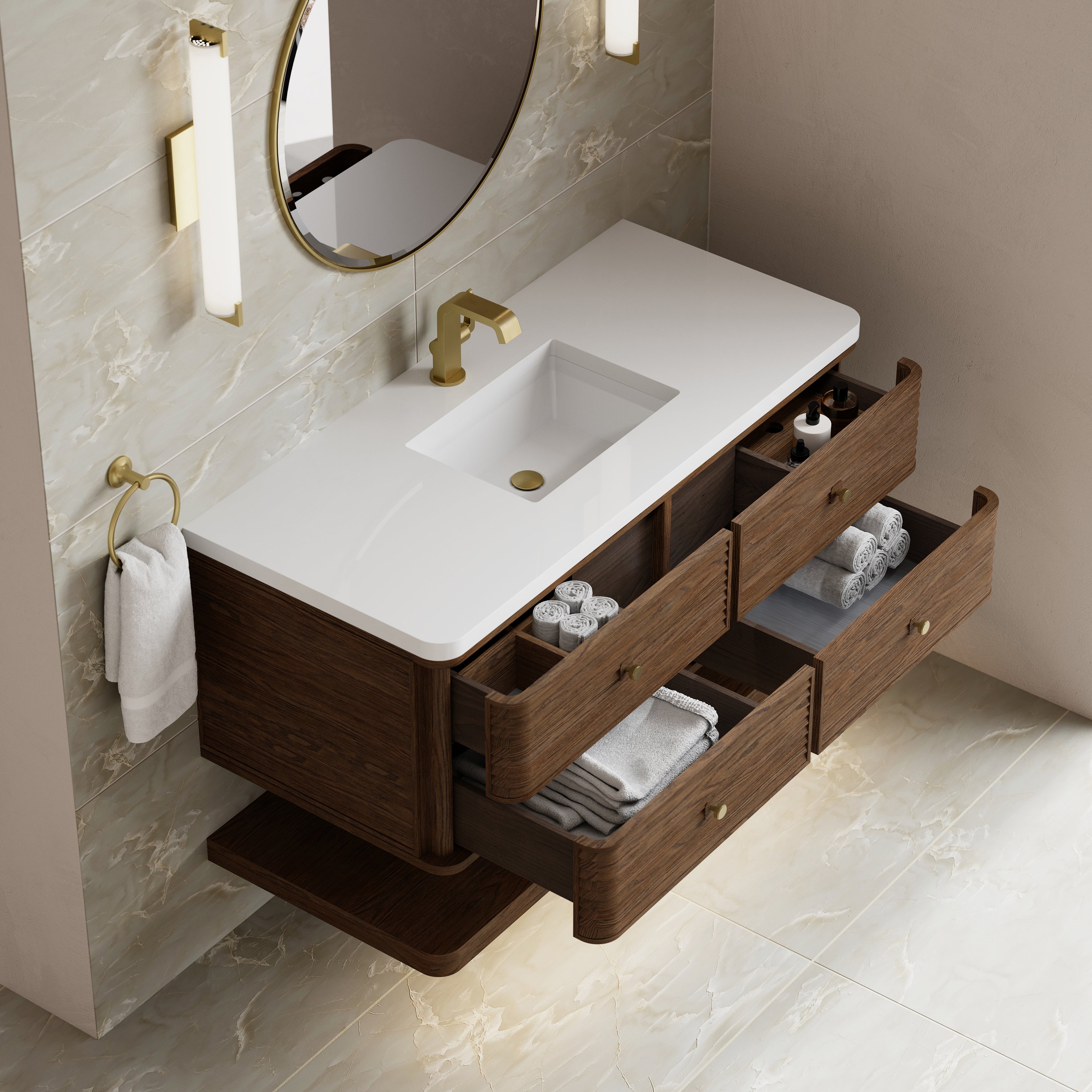 James Martin Allamari 48" Single Vanity in Sable with 3cm Countertop