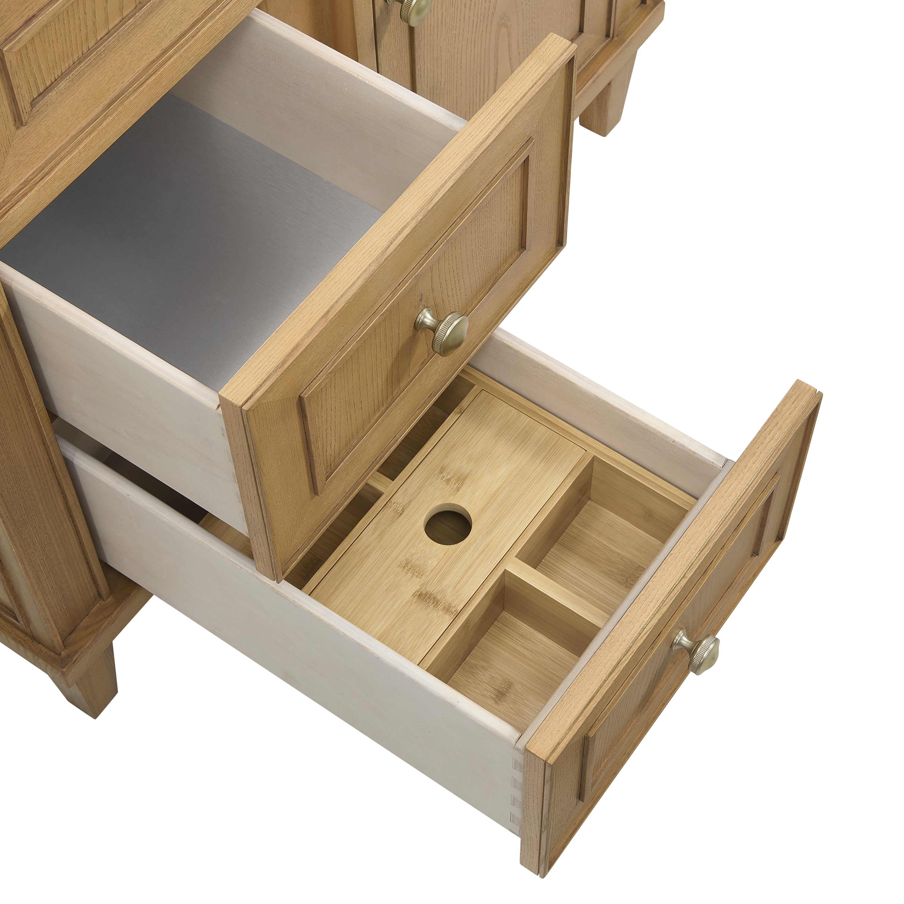 James Martin Lorelai 36" Single Vanity in Light Natural Oak with 3cm Countertop