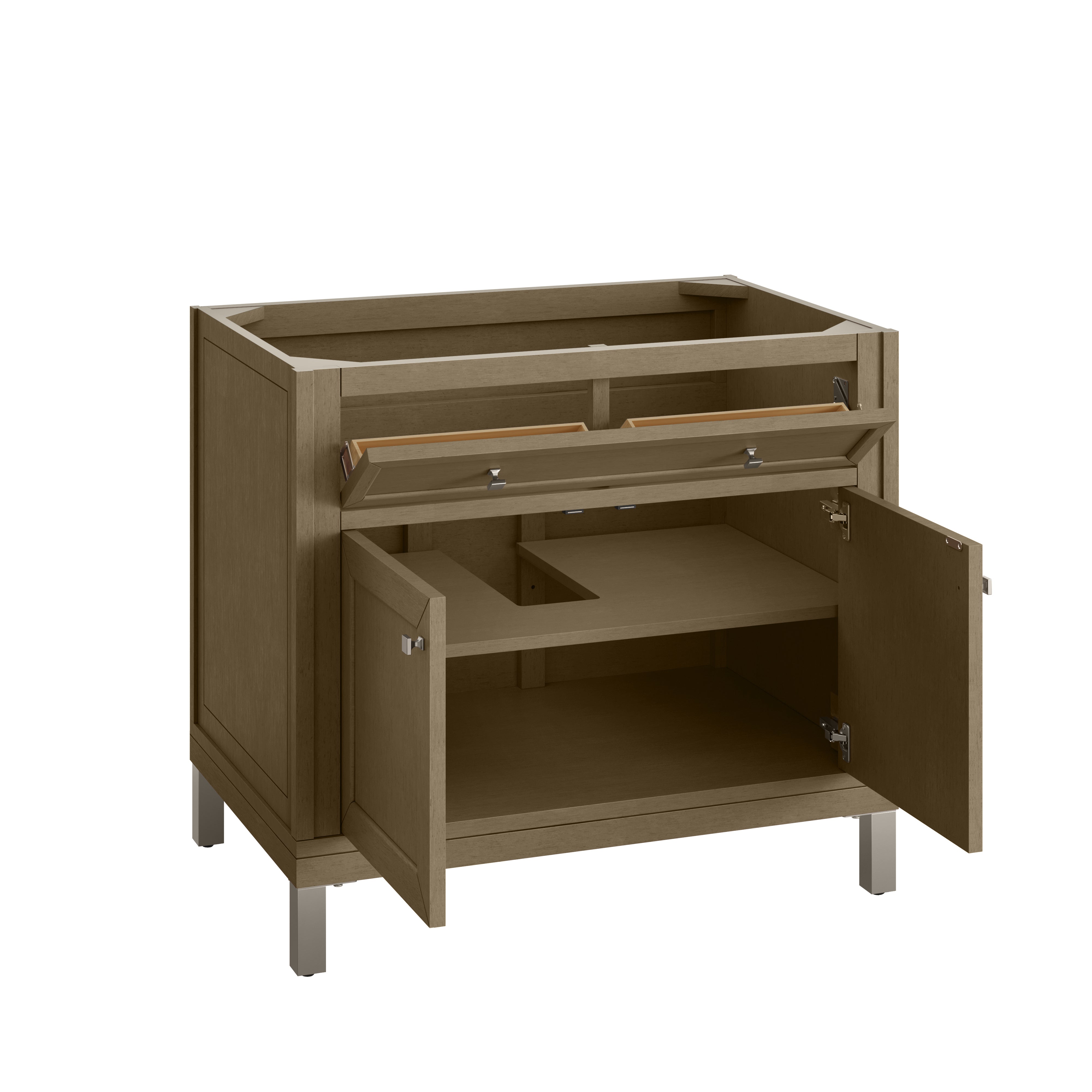 James Martin Chicago 36" Single Vanity in Walnut Whisper with 3cm Countertop