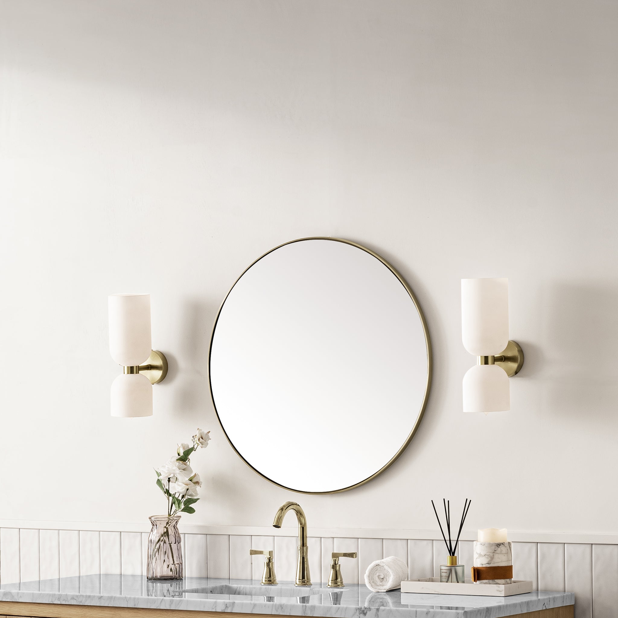 James Martin Rohe 30" Round Mirror