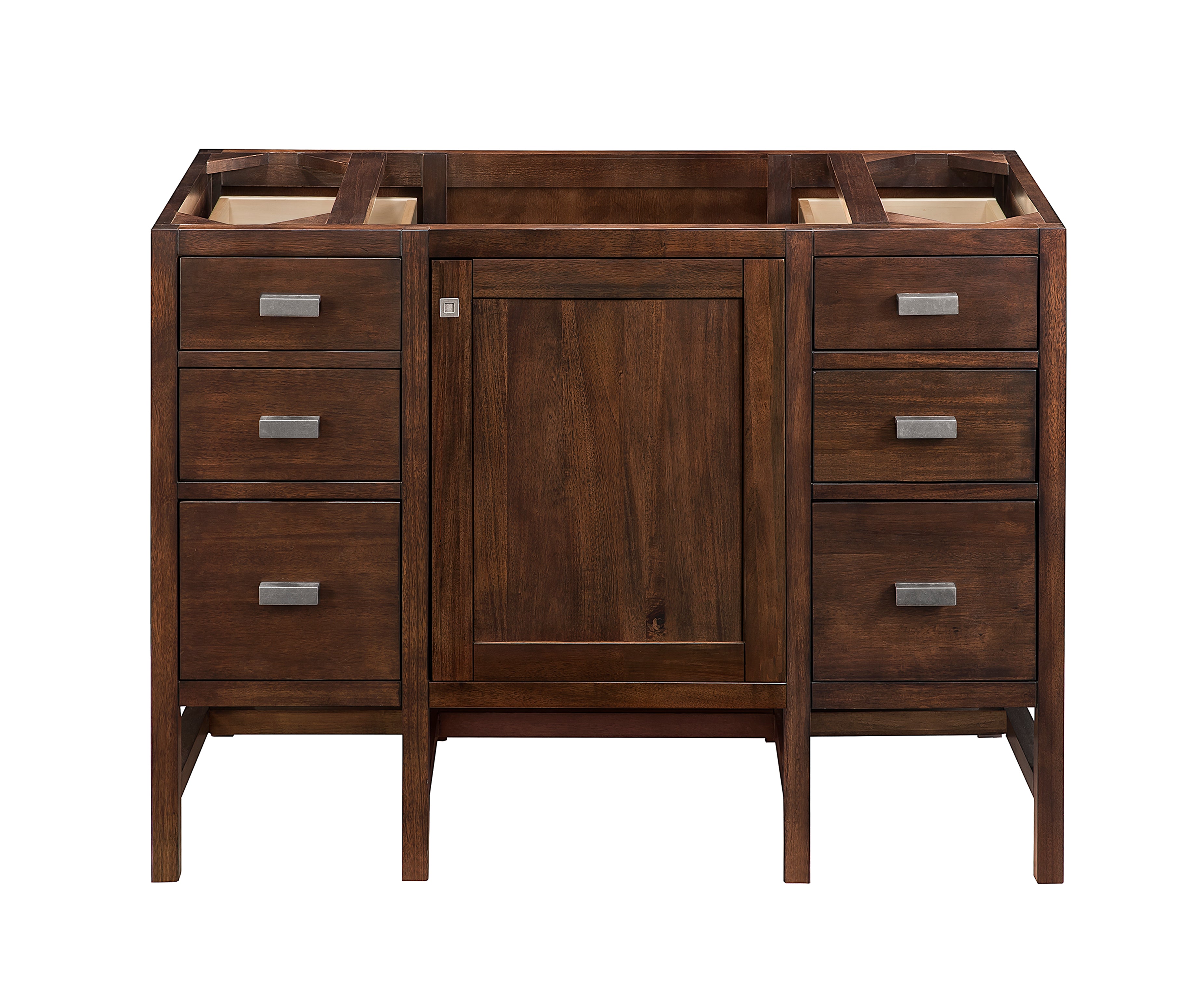James Martin Addison 48" Single Vanity in Mid-Century Acacia with 3cm Countertop