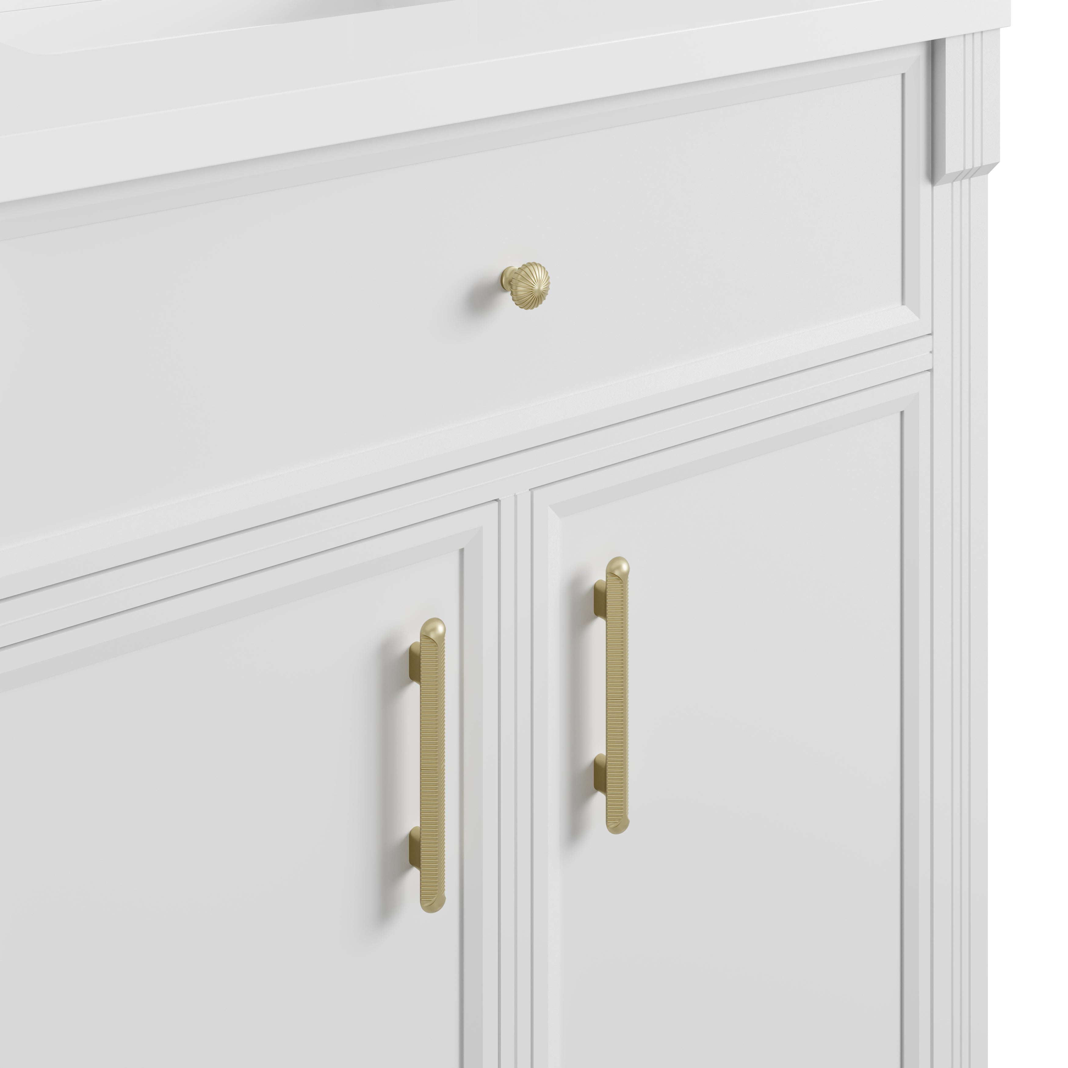 James Martin Bellshire 30" Single Vanity in Bright White with 3cm Countertop