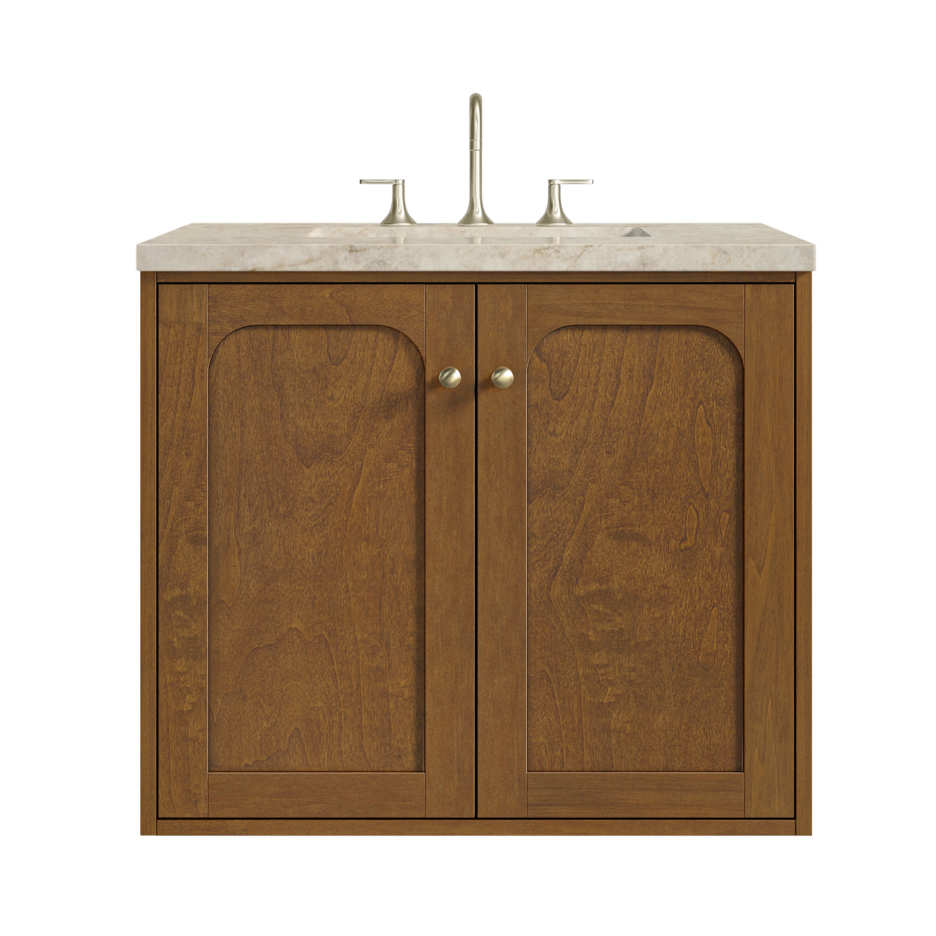 James Martin Laurent 30" Single Vanity in Honey Oak with 3cm Countertop