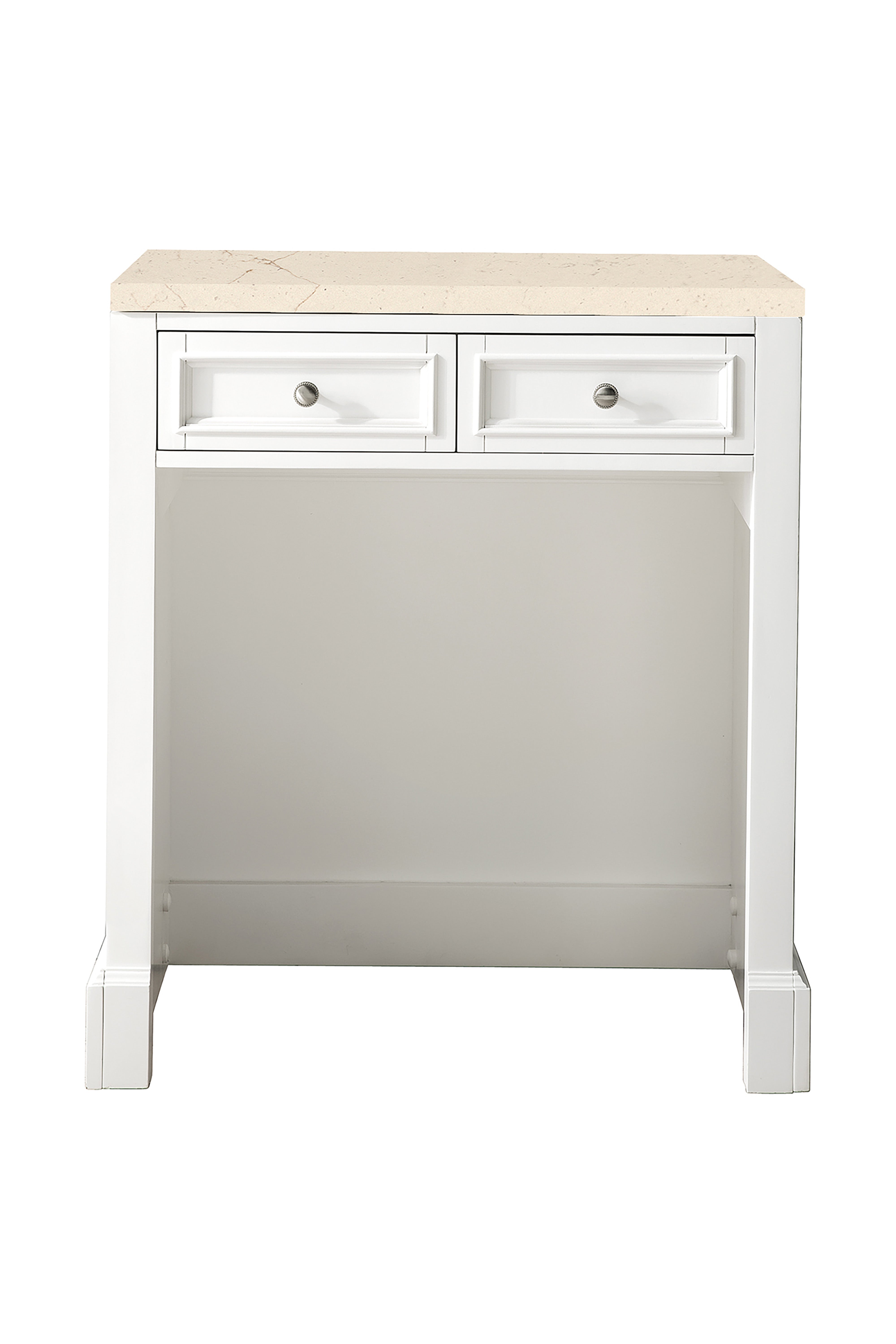 James Martin De Soto 30" Countertop Unit in Bright White with 3cm Countertop