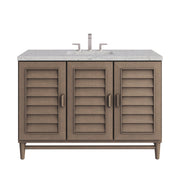 James Martin Portland 48" Single Vanity in Whitewashed Walnut with 3cm Countertop and FreePower Wireless Charger
