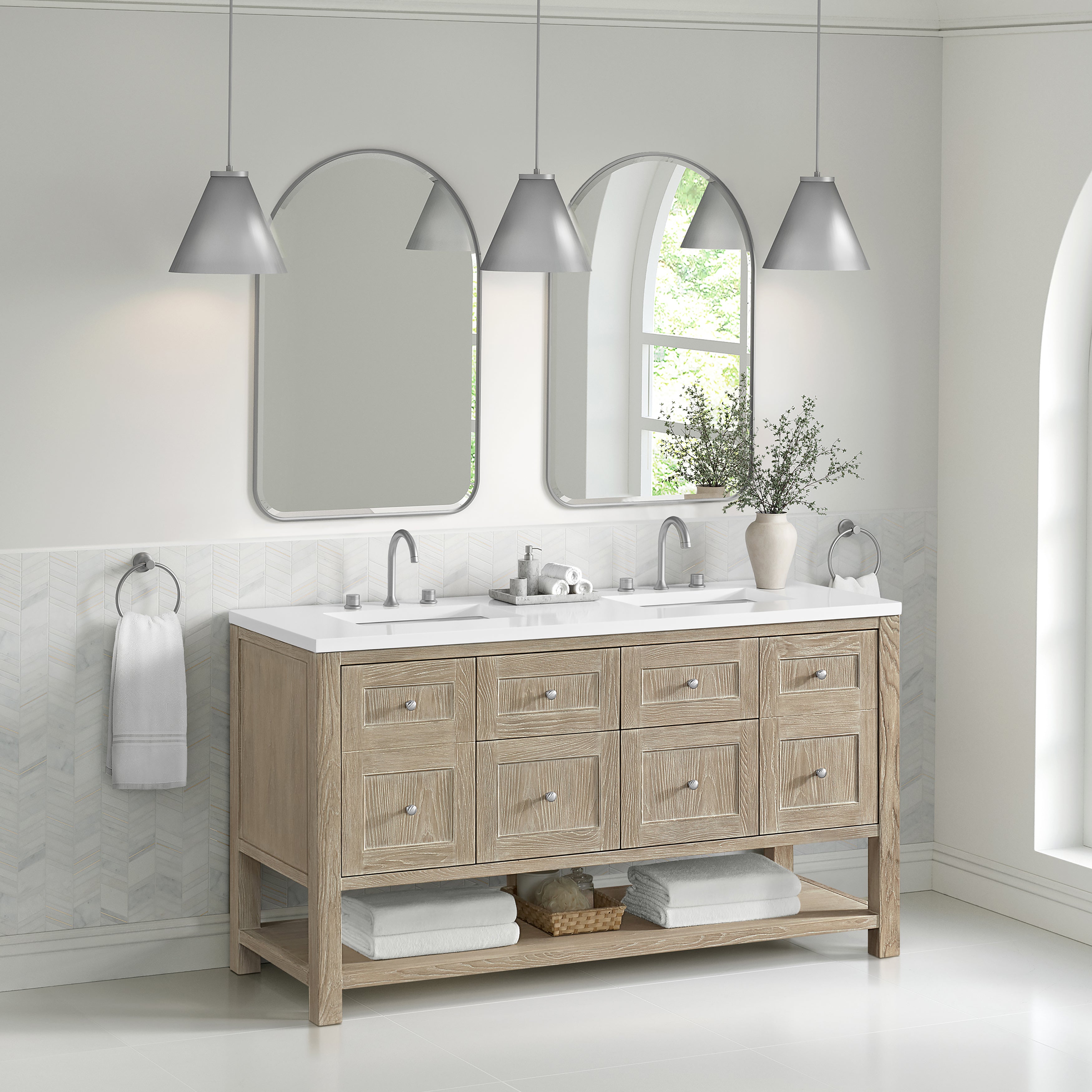 James Martin Rohe 24" Arched Mirror