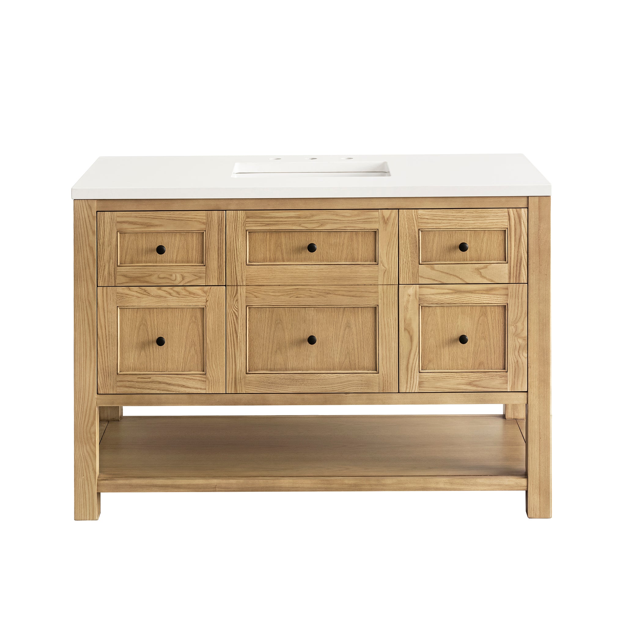 James Martin Breckenridge 48" Single Vanity in Light Natural Oak with 3cm Countertop