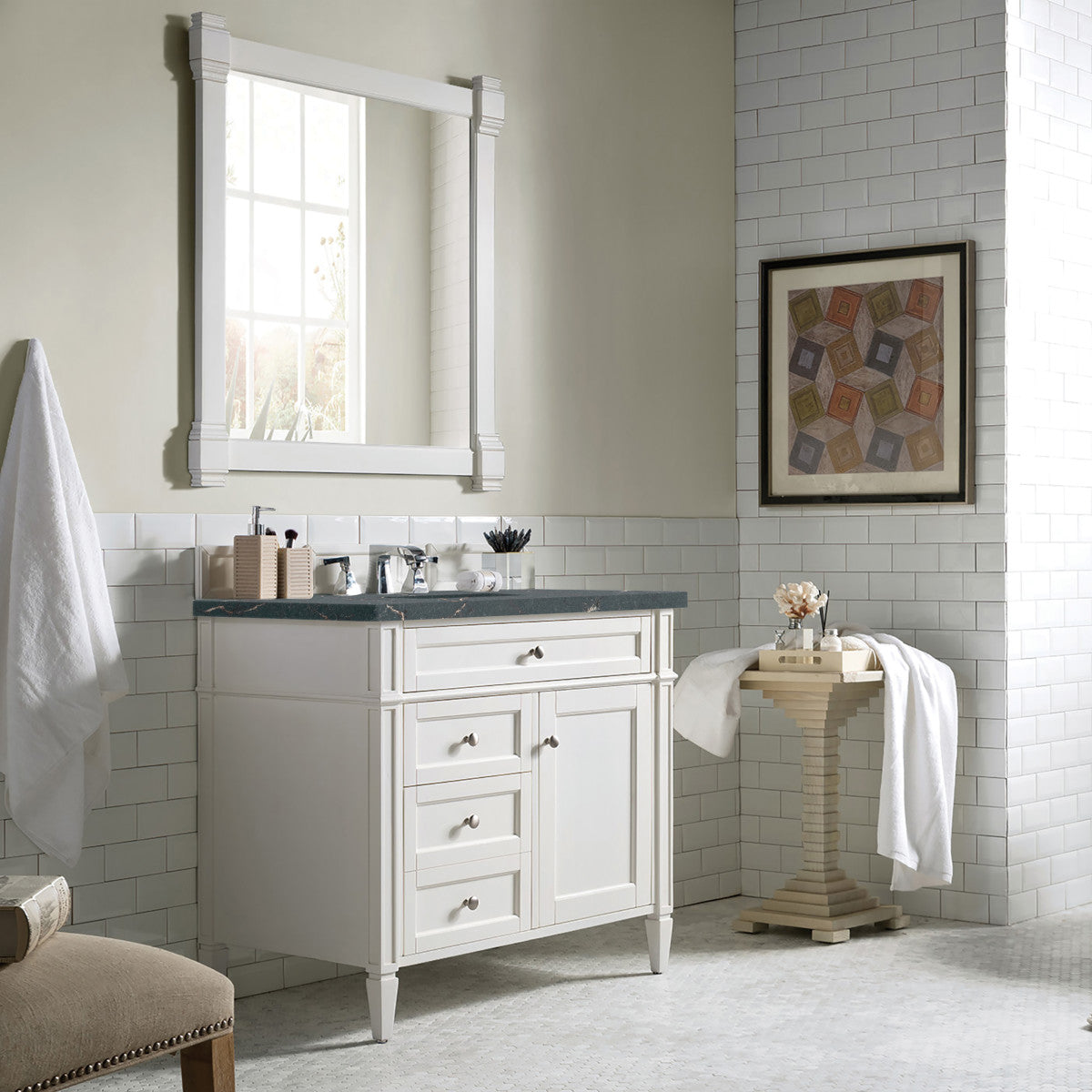 Brittany 36" Single Vanity in Bright White
