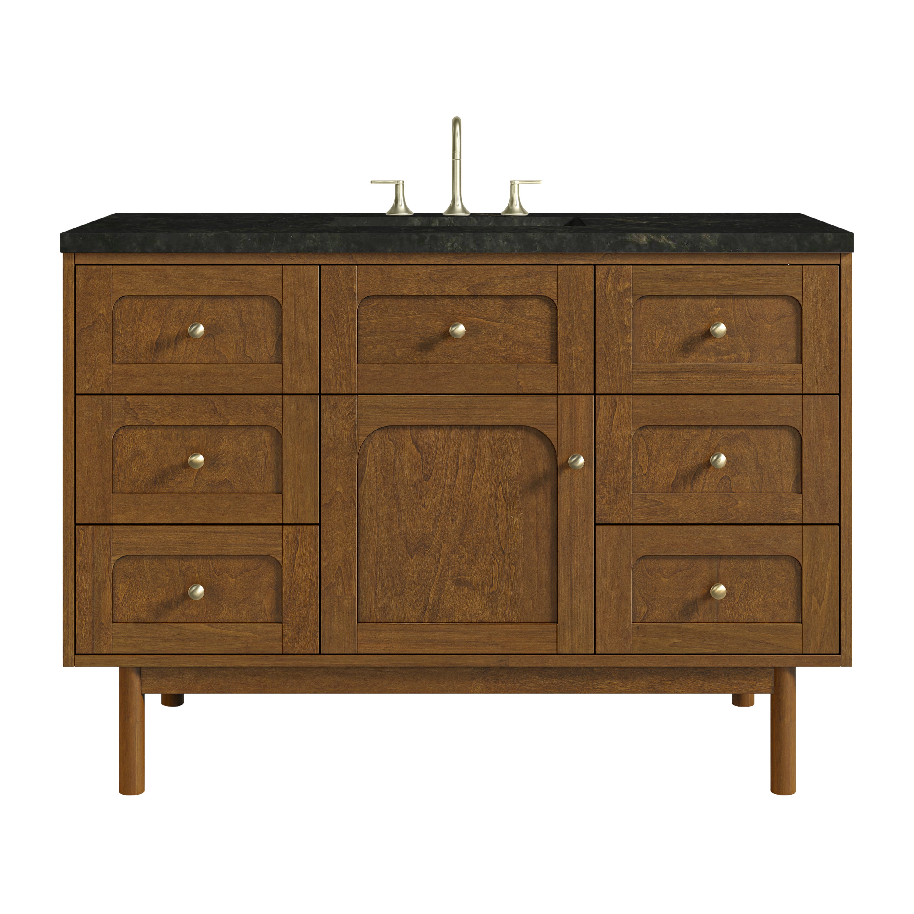 James Martin Laurent 48" Single Vanity in Honey Oak with 3cm Countertop