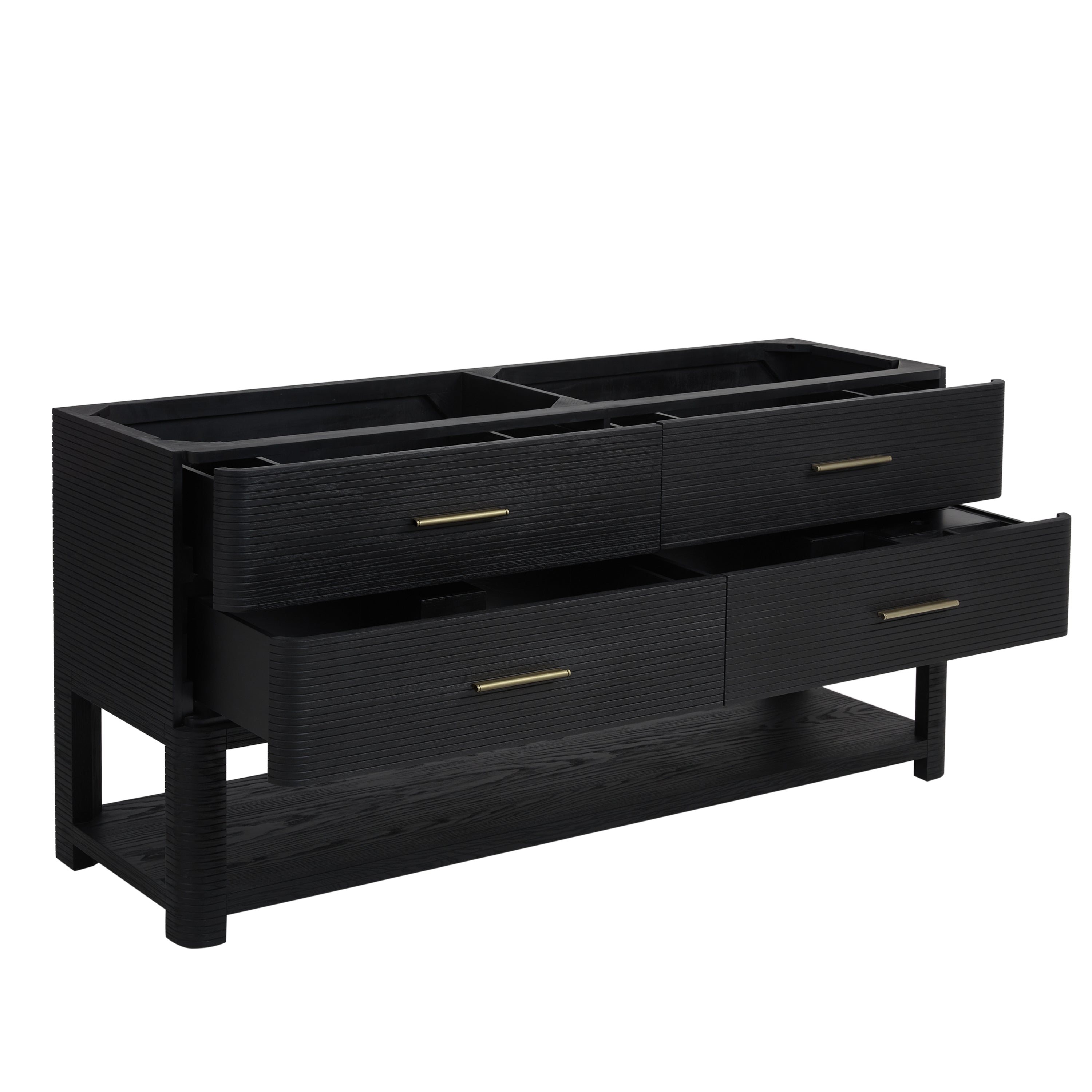 James Martin Lucian 72" Double Vanity in Carbon Oak with 3cm Countertop