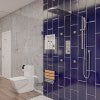 ALFI brand AB7606 Square Sliding Rail Hand Shower Set