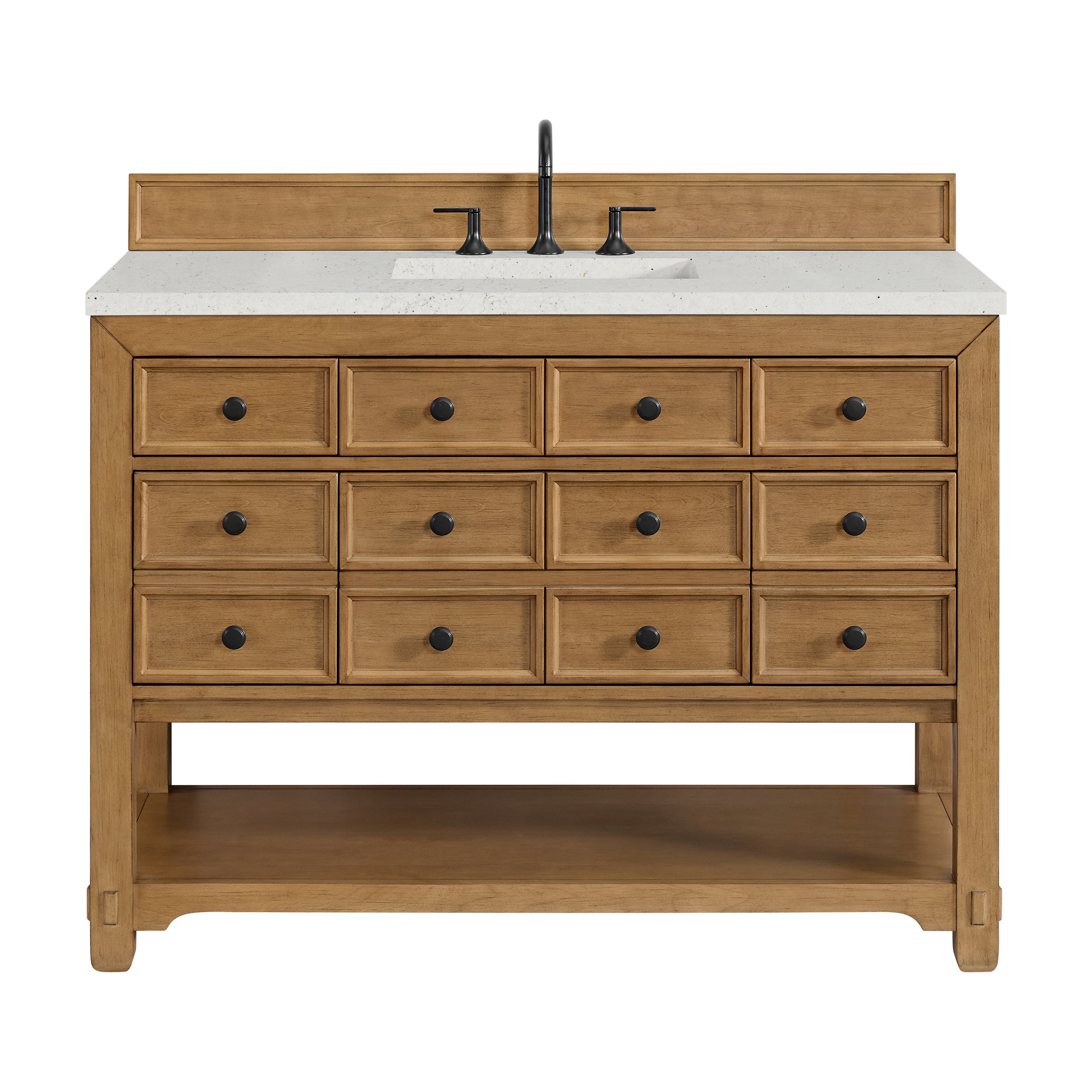 James Martin Malibu 48" Single Vanity in Amber Birch with 3cm Countertop