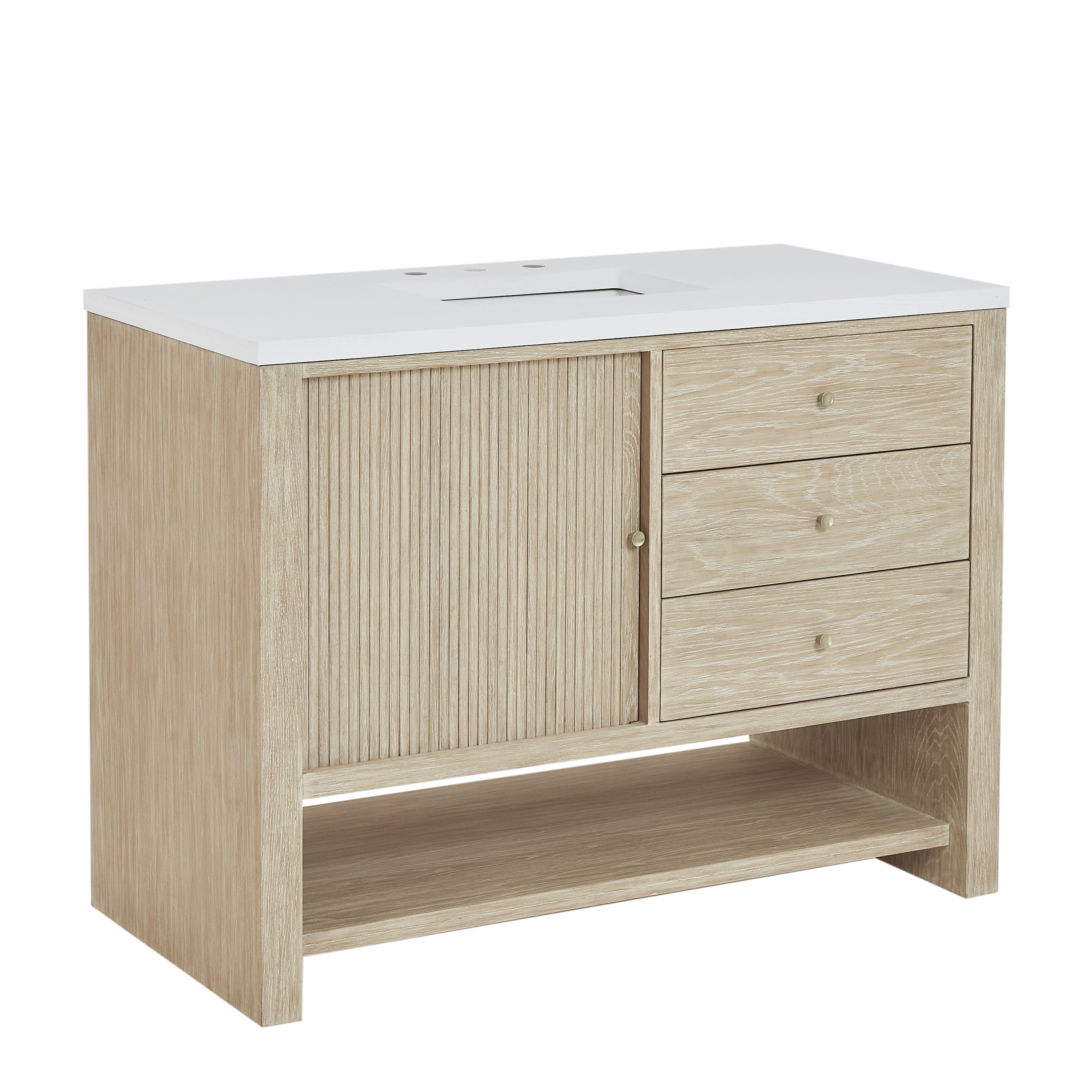 James Martin Marigot 48" Single Vanity in Sunwashed Oak with 3cm Countertop