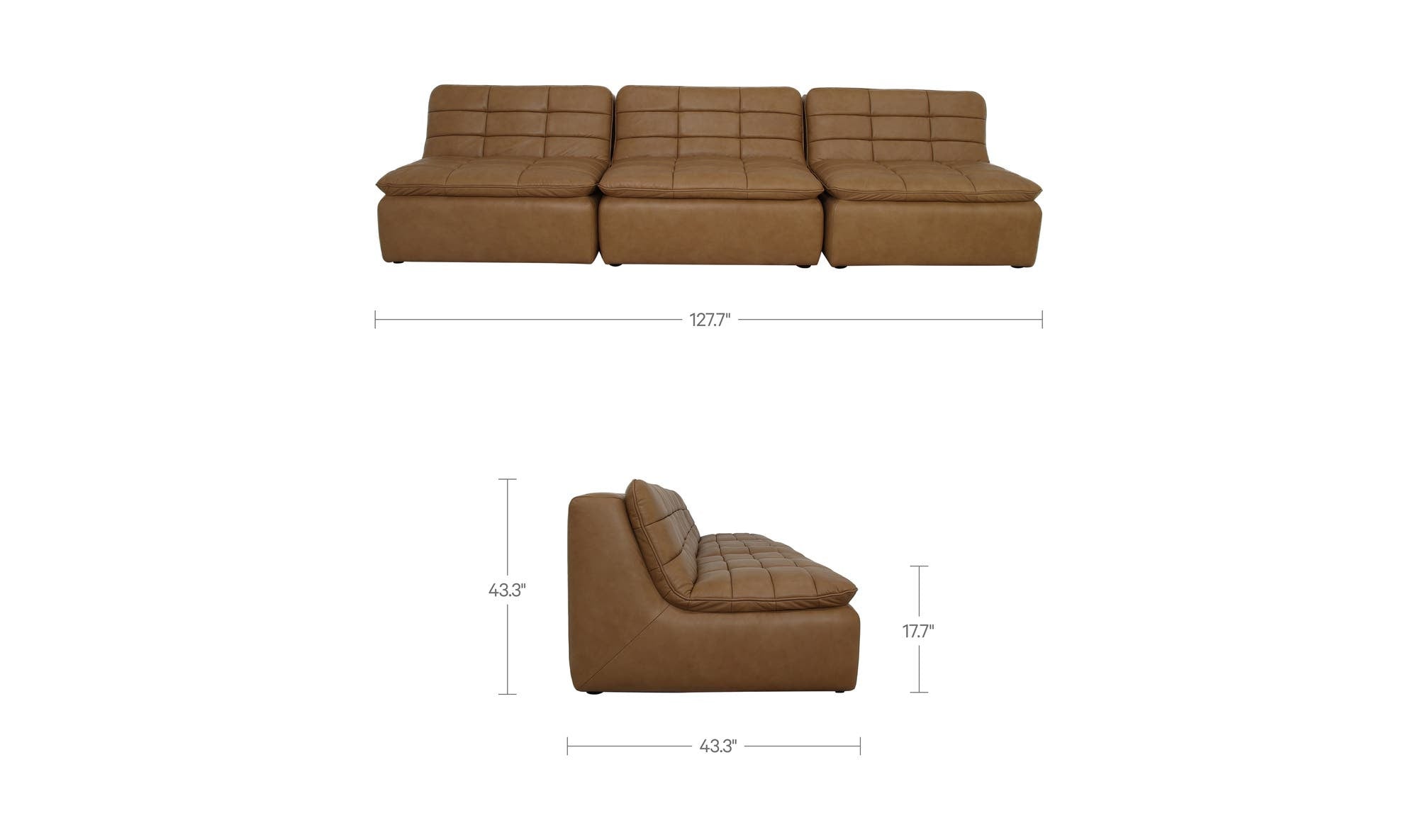 Moes Lino Armless Modular Sofa XQ-1028
